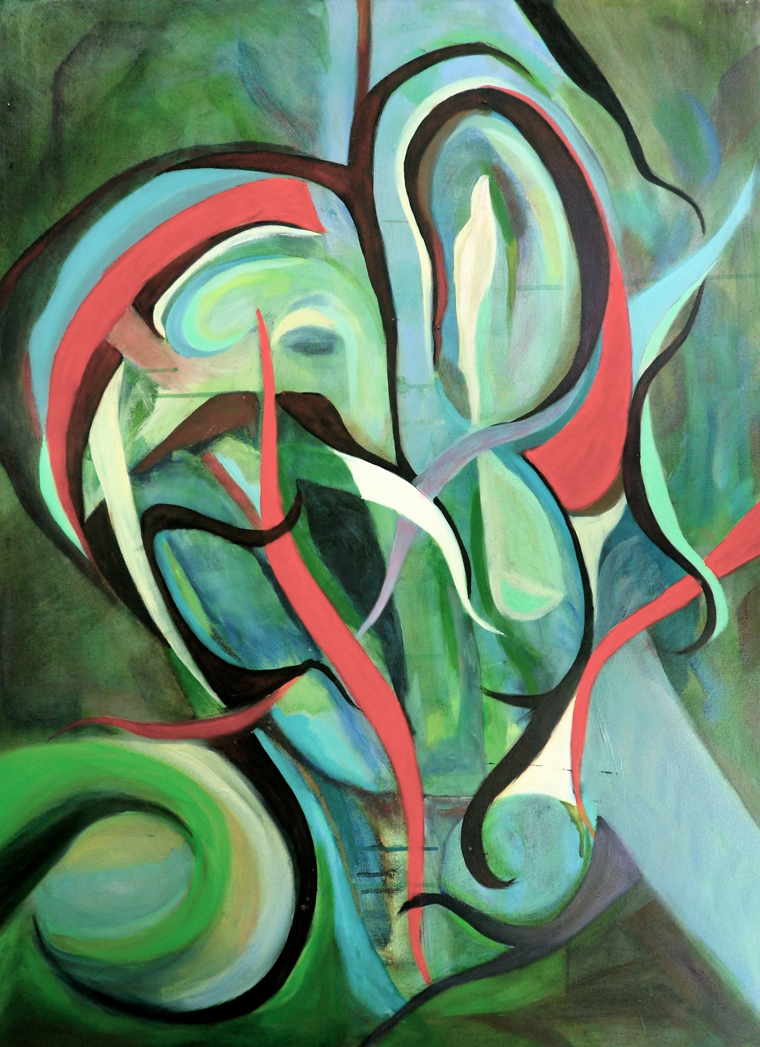 Elephant, oil on canvas, 30 x 40 inches
