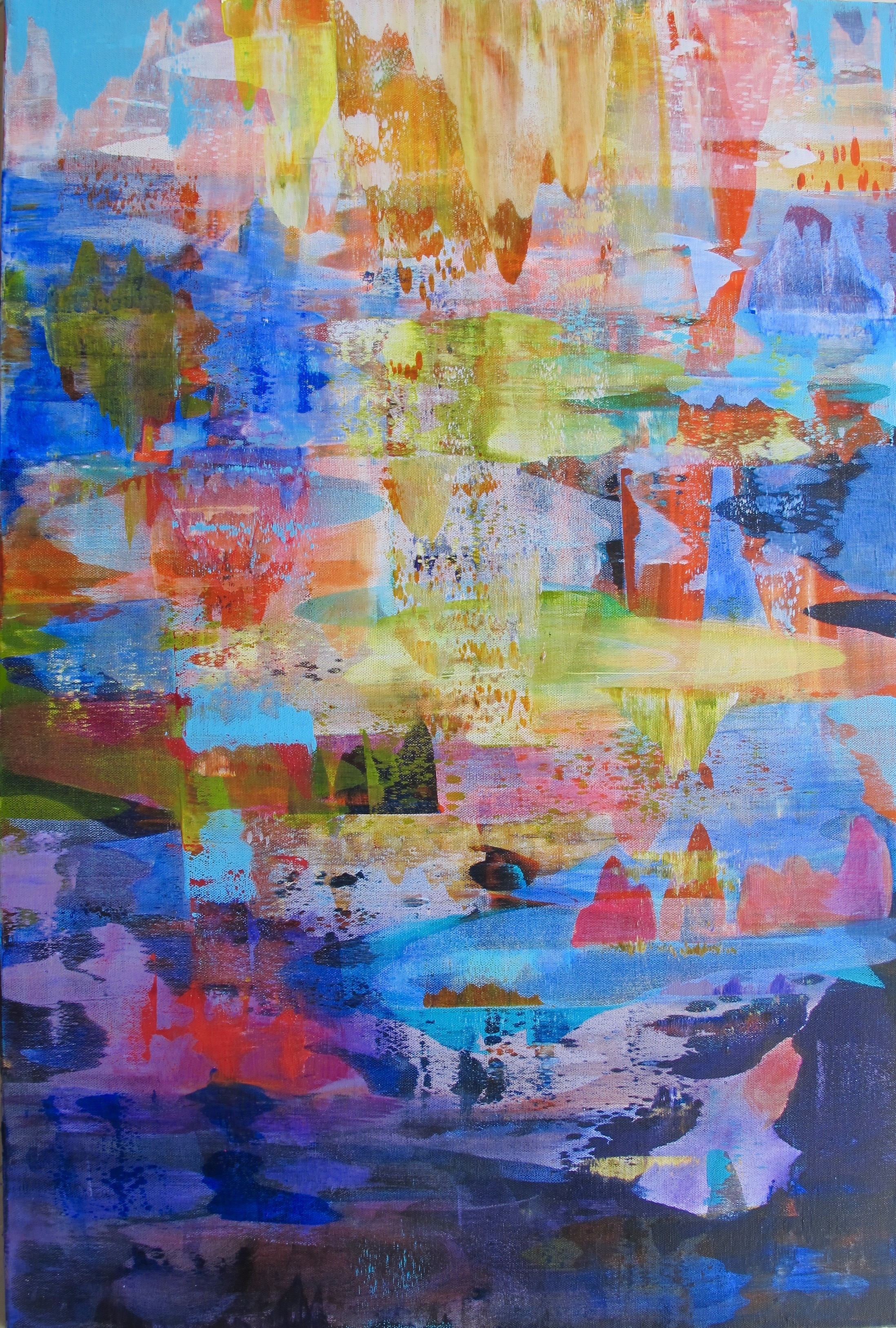 Festa de São João, acrylic on canvas, 36 x 24 inches (S)