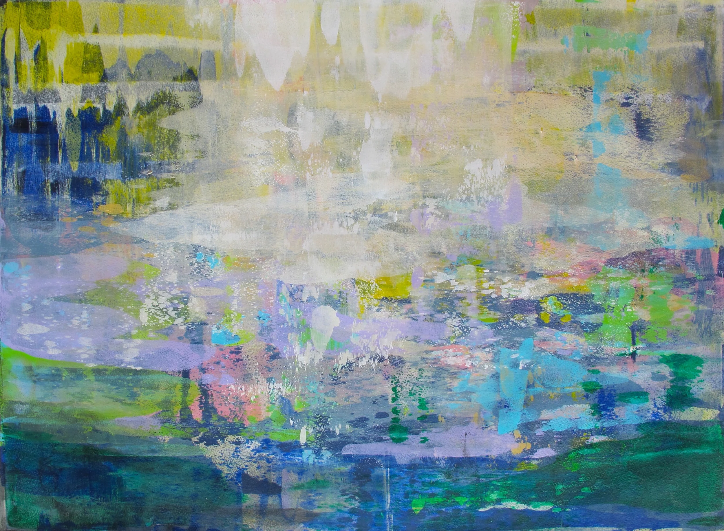 First Light, acrylic on paper, 22 x 30 (S)