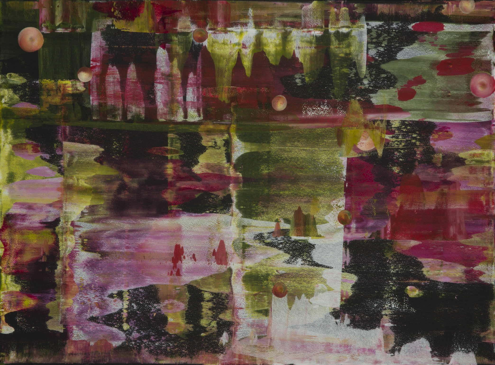 In Bloom, acrylic on canvas, 22 x 30 inches