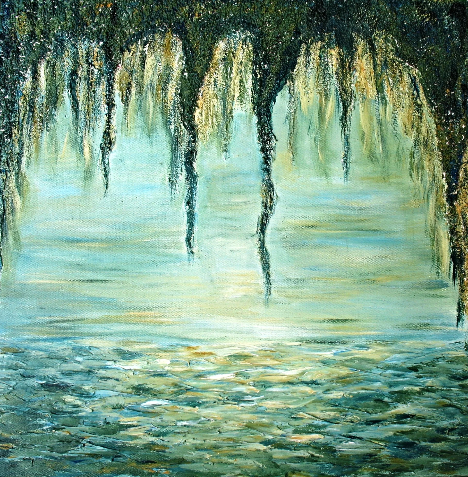 Moonrise, oil on canvas, 24 x 24 inches (S)