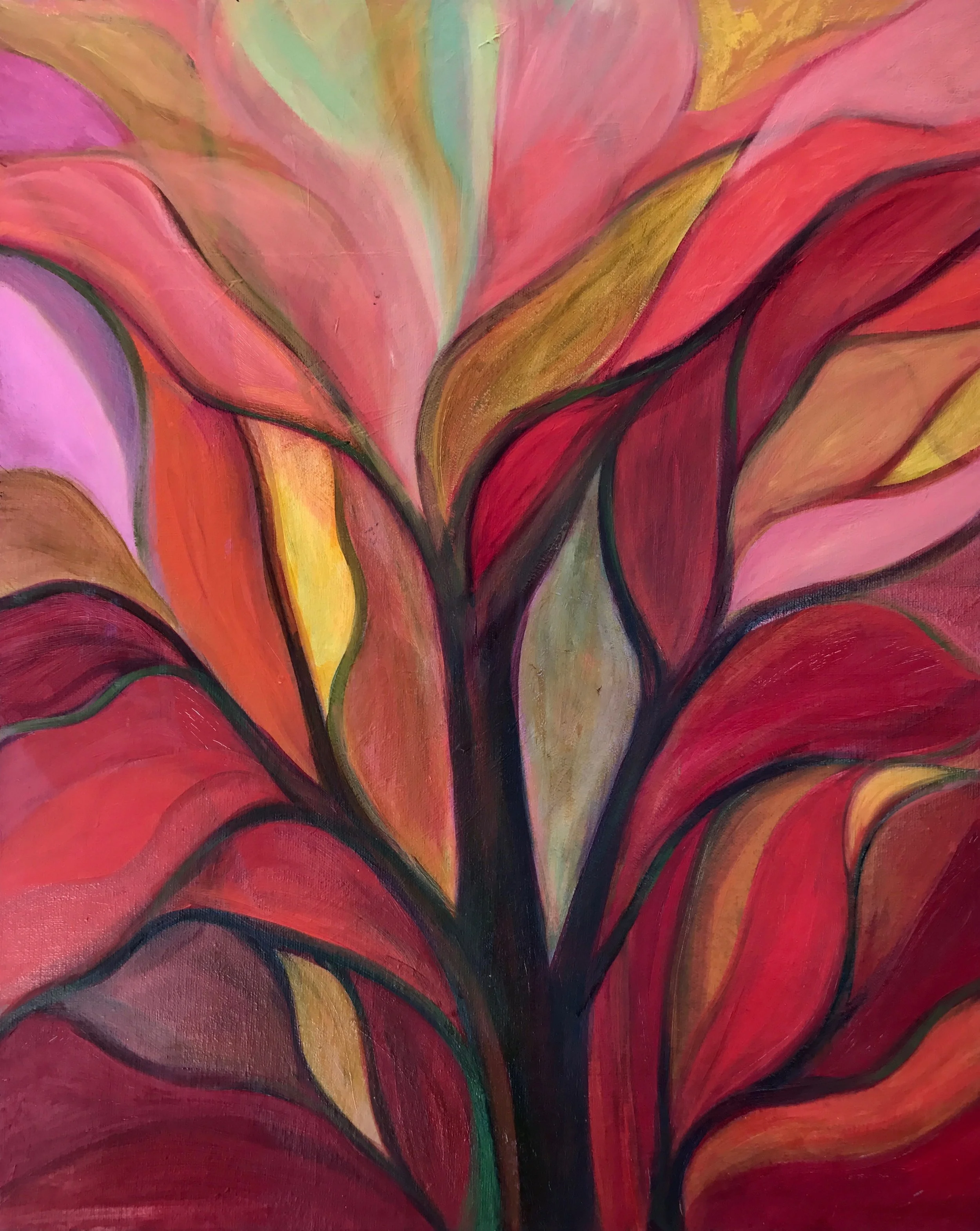 Tree, oil on canvas, 24 x 20 inches