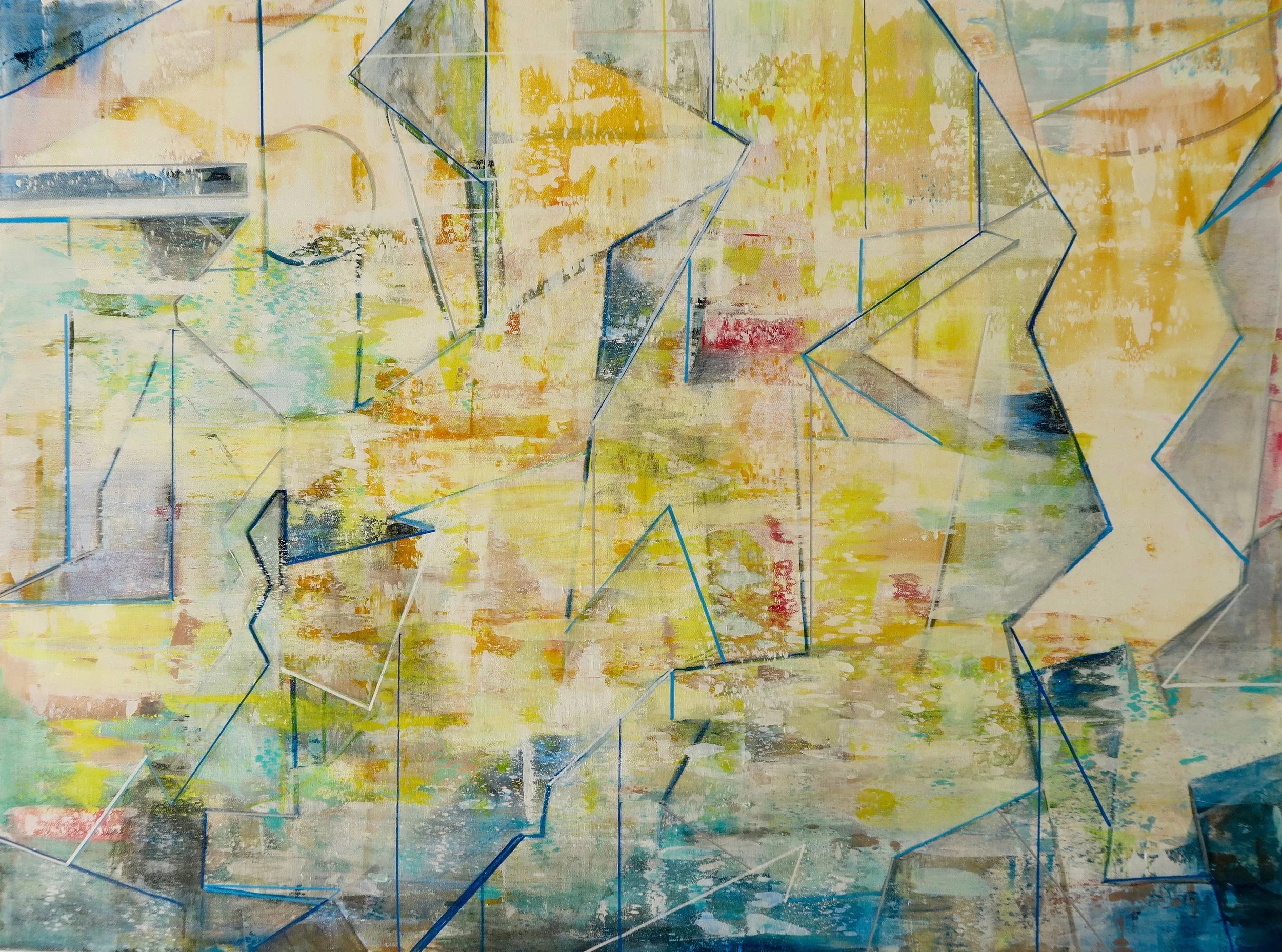 The Dawn of Spring, acrylic on canvas, 36 x 48 inches