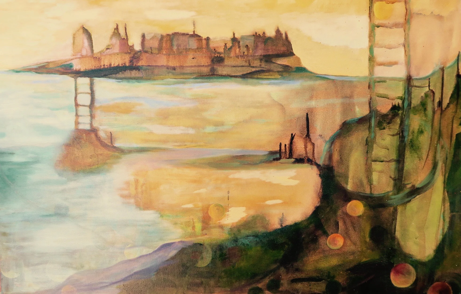Sky Palisades, oil on canvas, 24 x 30 inches