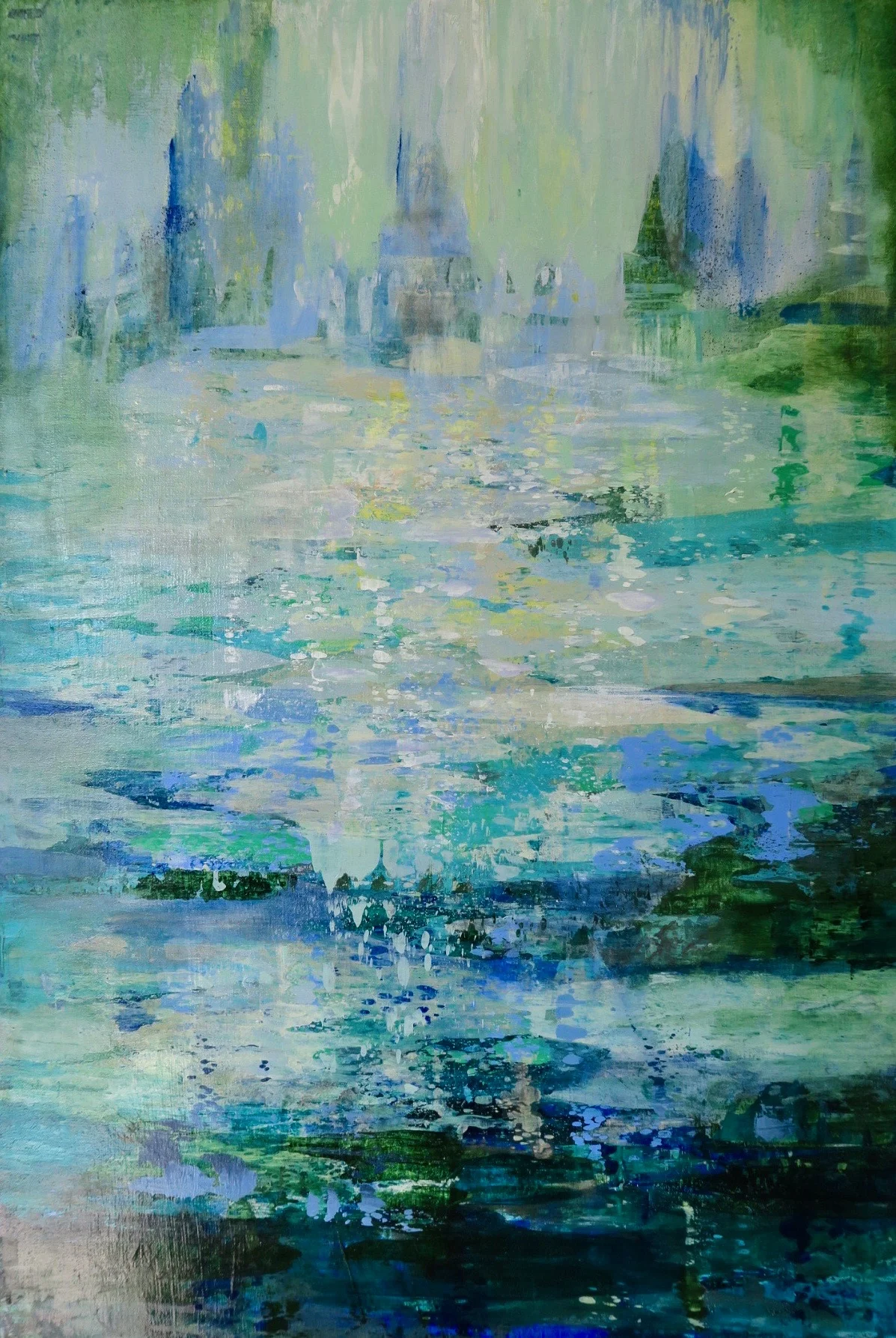 Going with the Flow 2, acrylic on canvas, 36 x 24 inches (S)