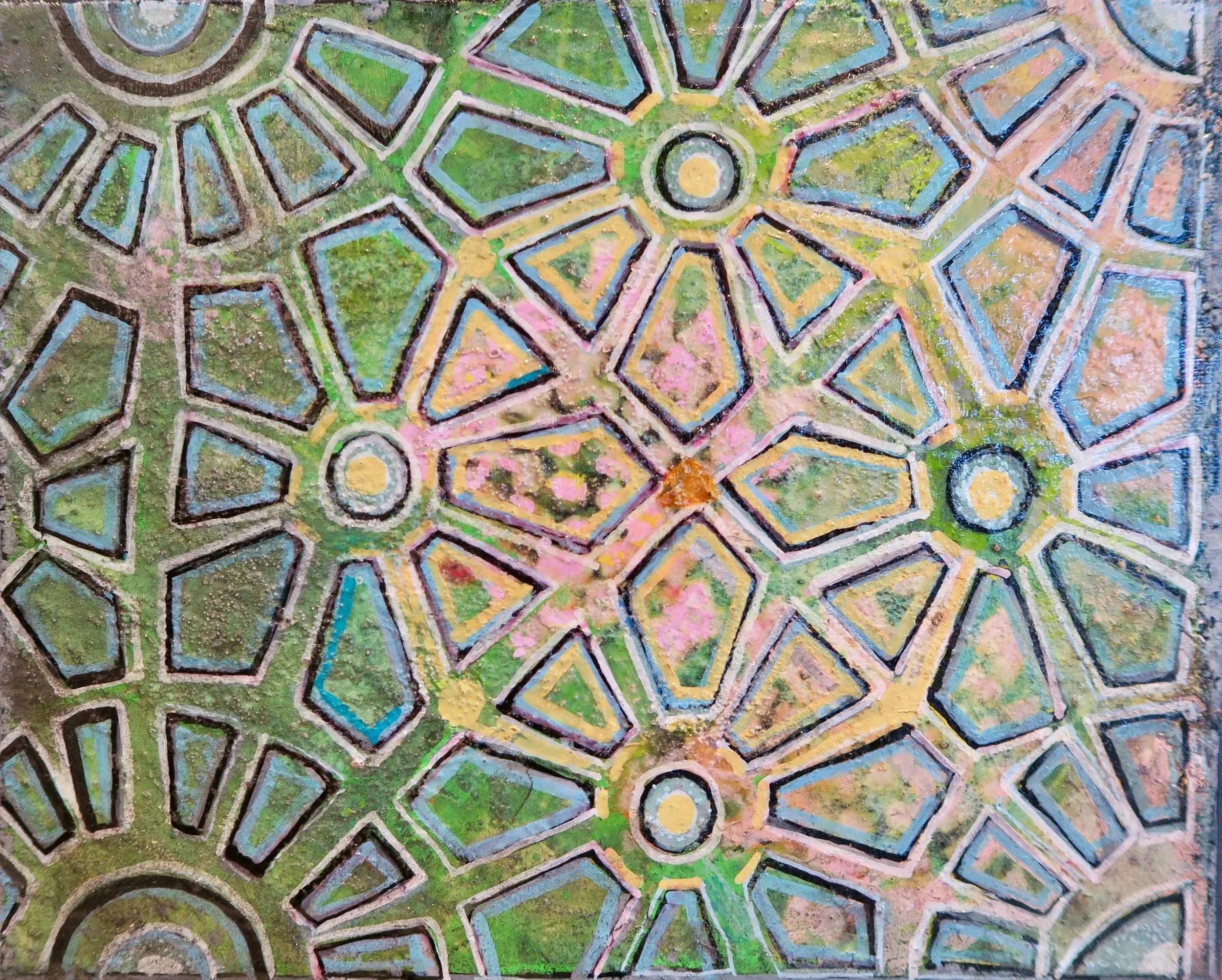 Untitled 3, mixed media on canvas, 8 x 10 inches