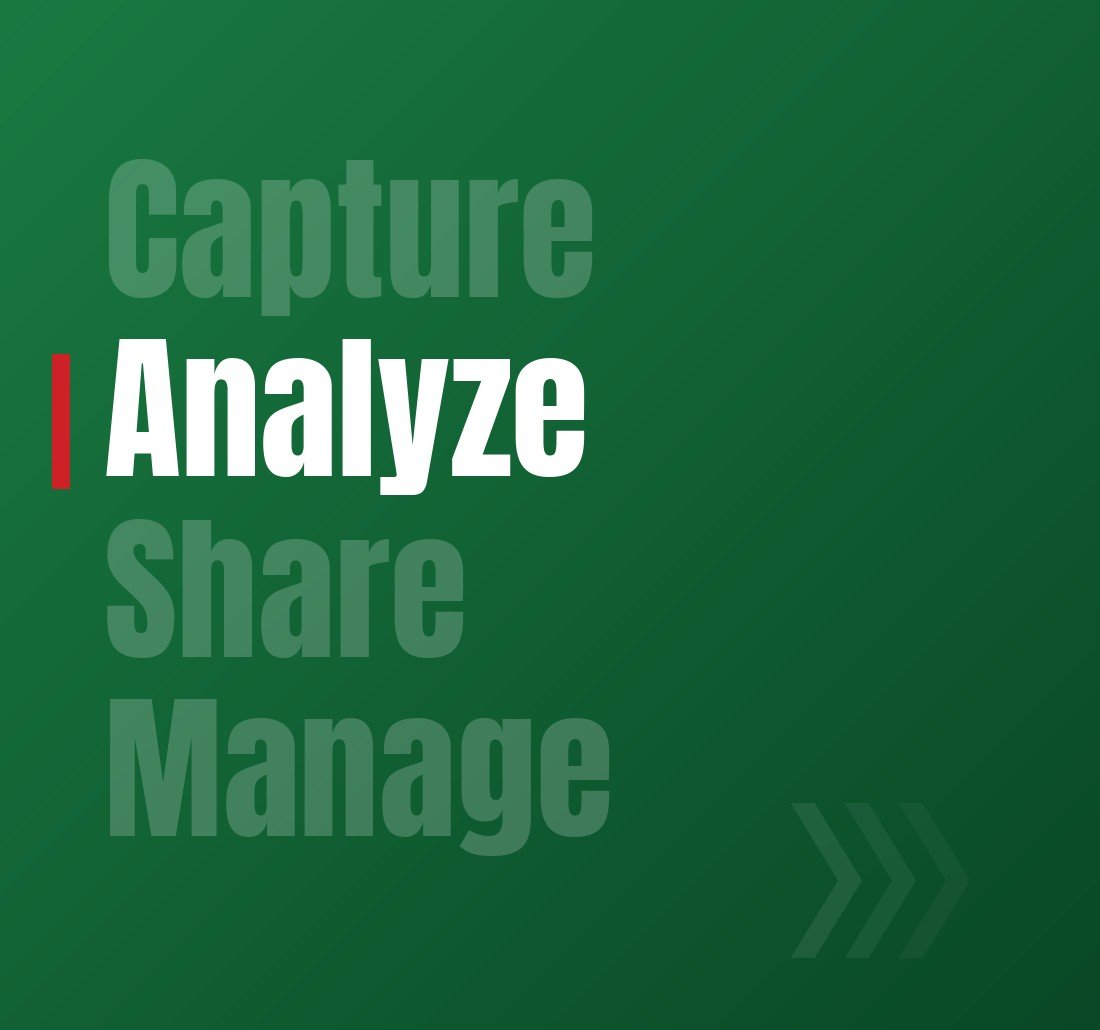 Analyze — the second of Takedown's four feature areas
