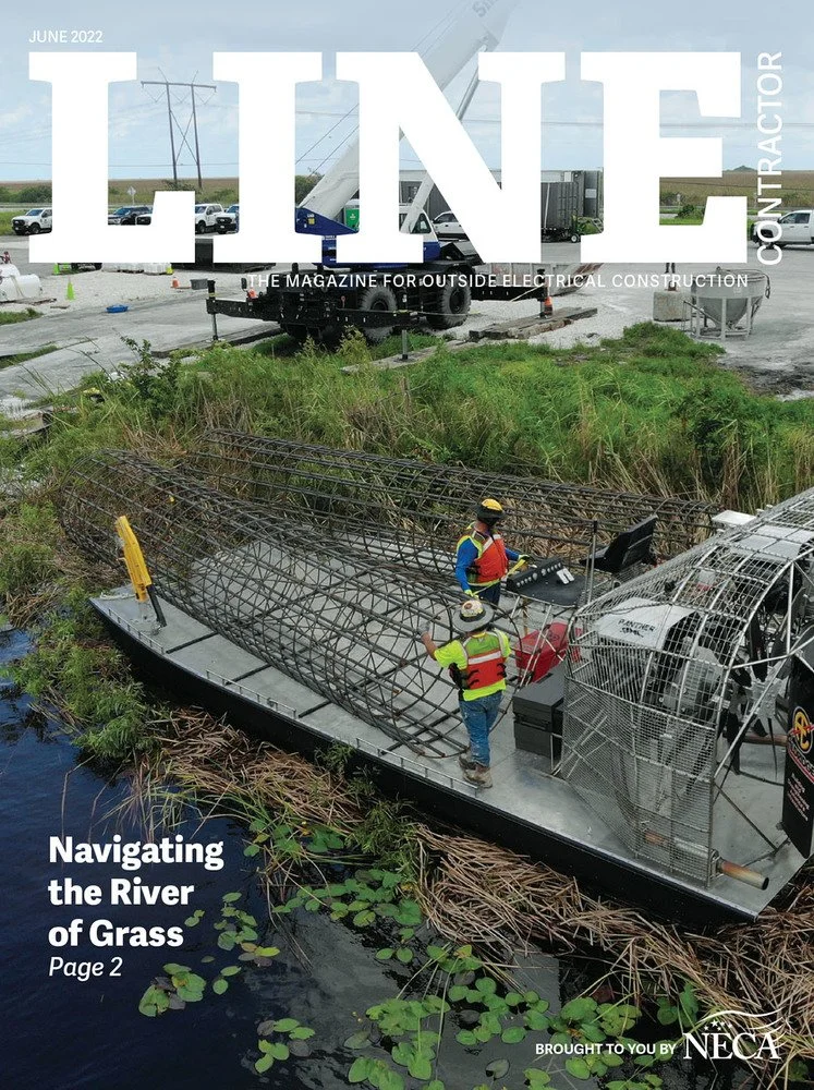 Navigating the River of Grass Aldridge Electric installs transmission