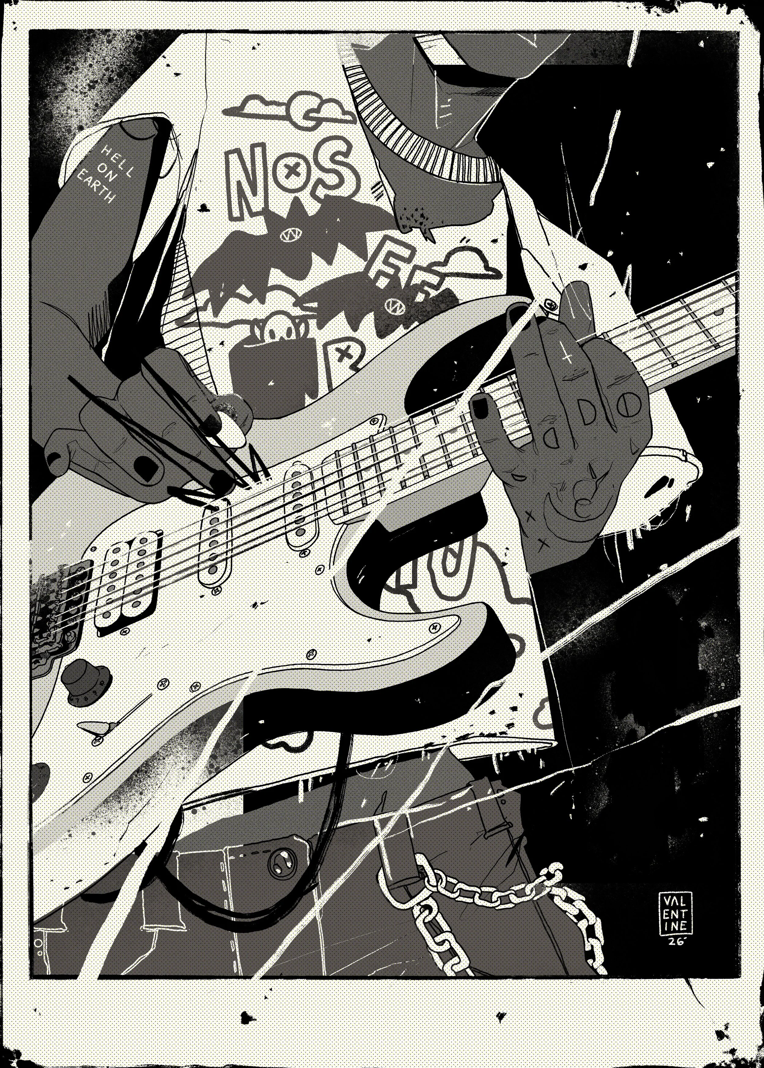 night life guitar piece.JPG