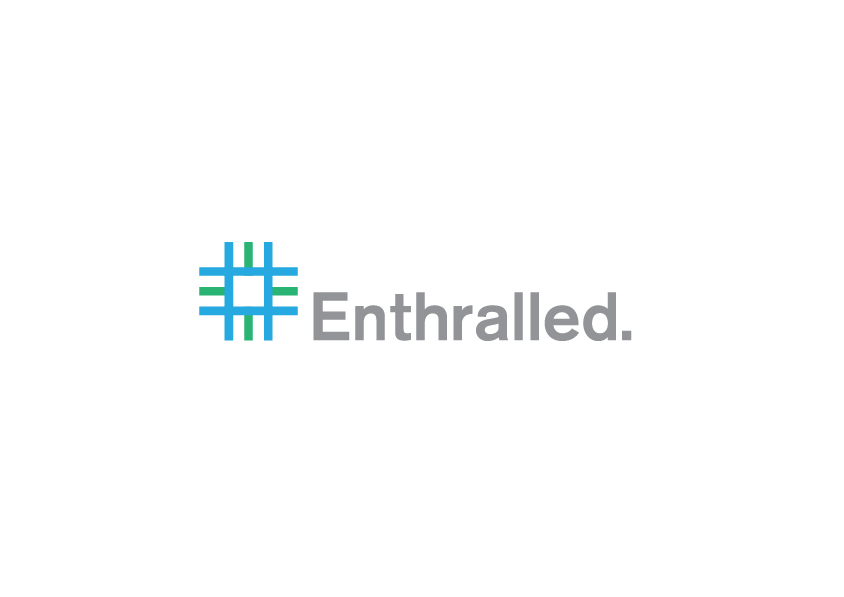 Freelance-graphic-designer-Enthralled company font logo in white background