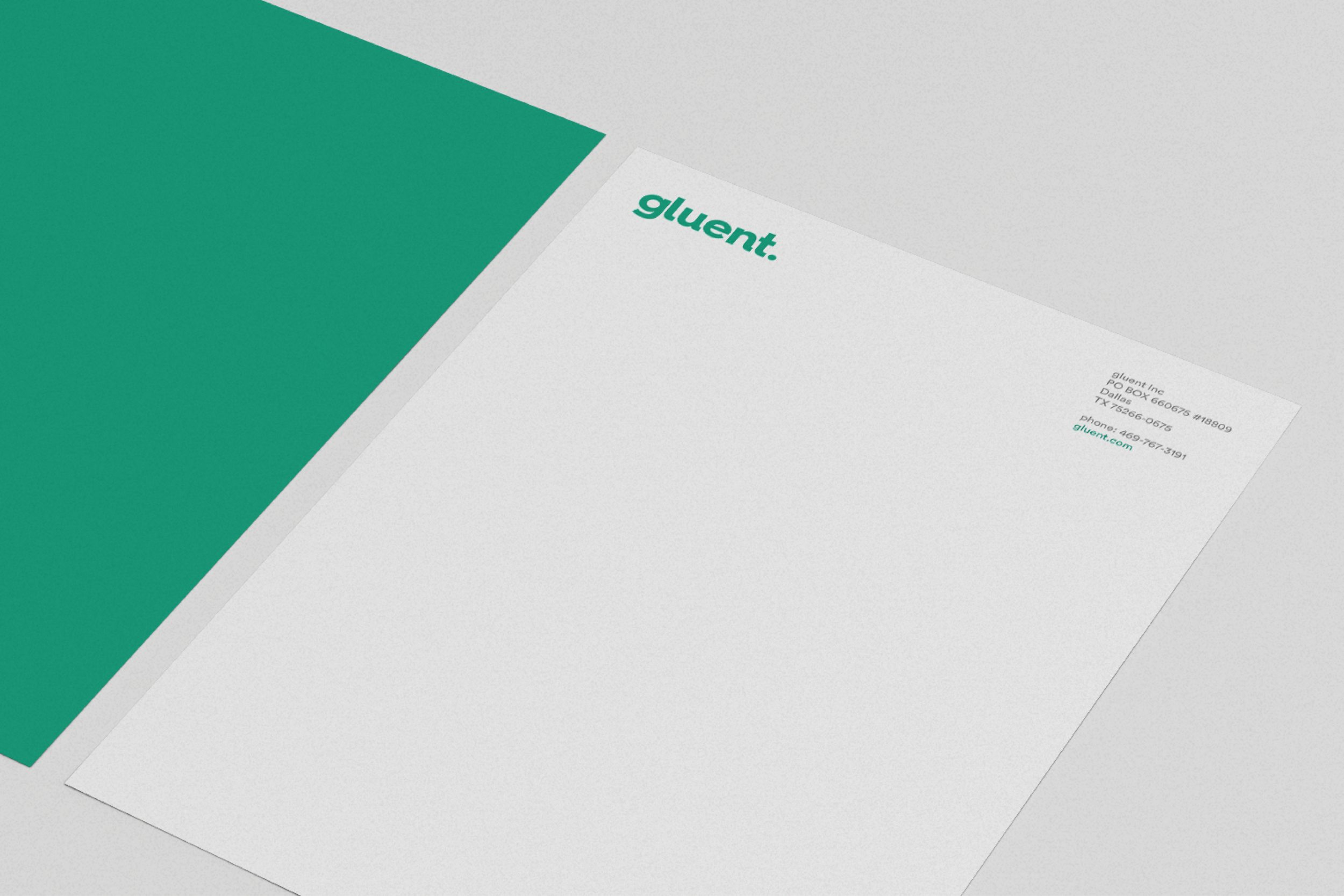Branding consultant - gluent branded white A4 paper