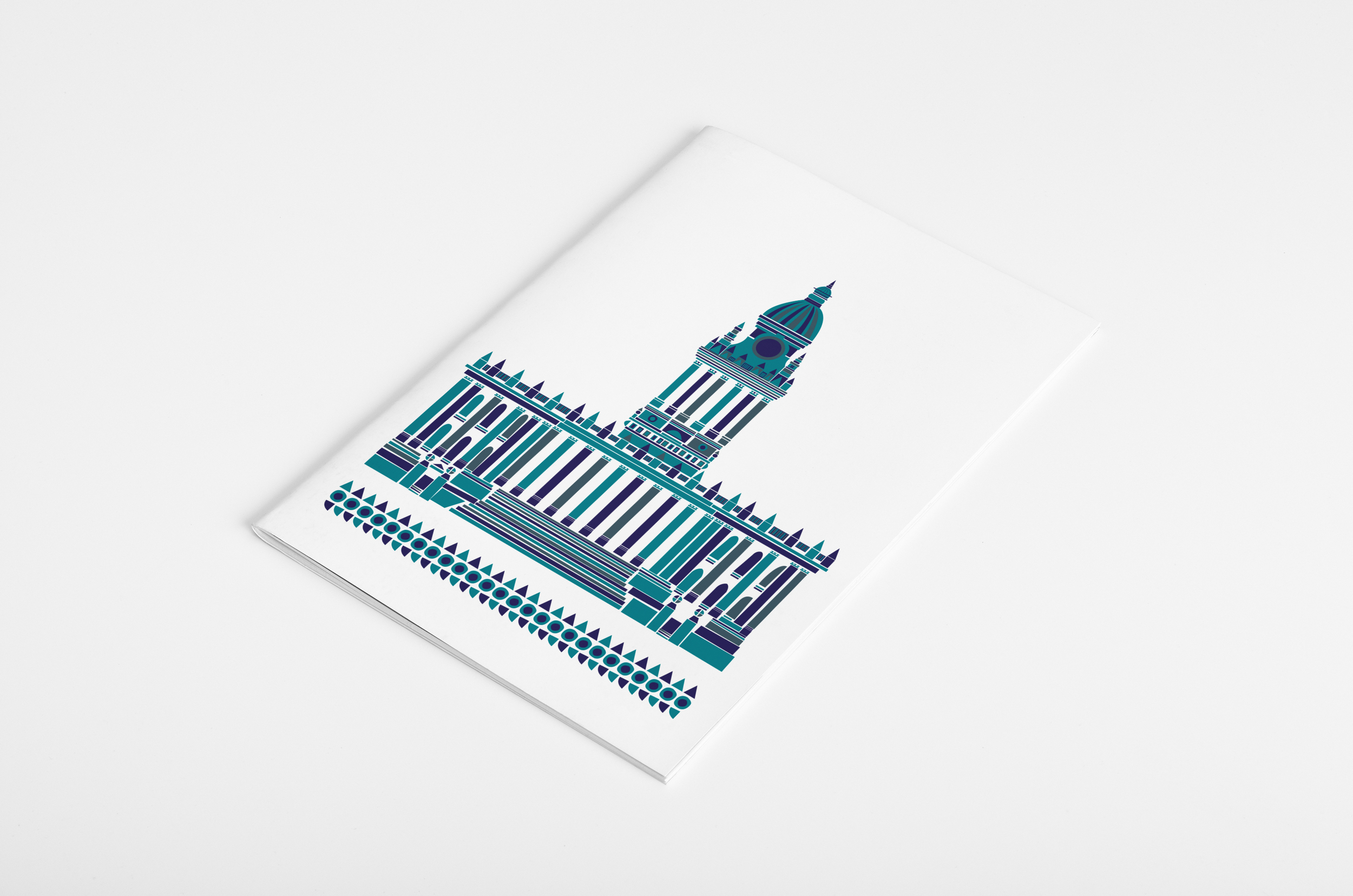 Freelance Illustrator London A Glug Leeds Town Hall illustration brochure cover