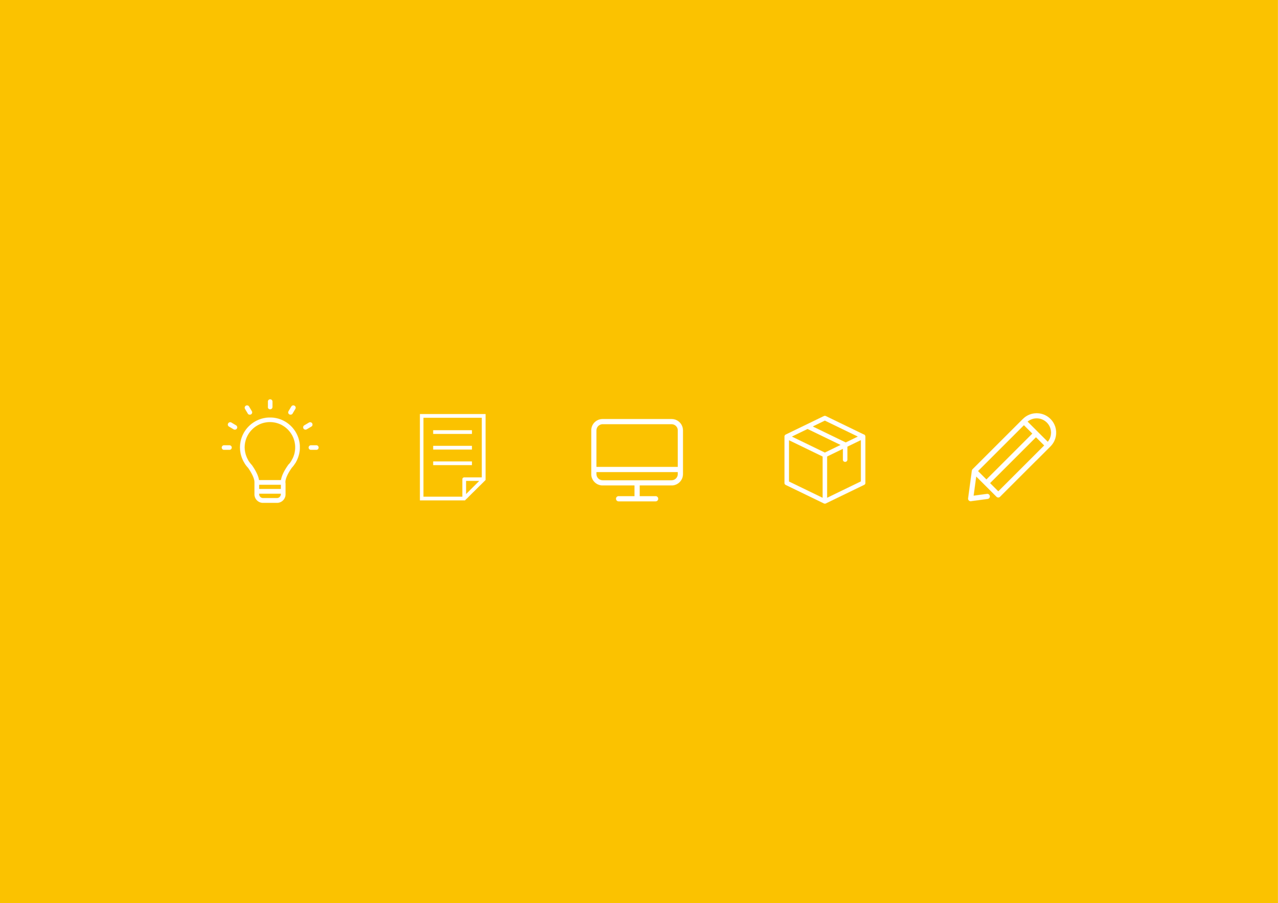 My Graphic Design Blog Five business vector icons in yellow background