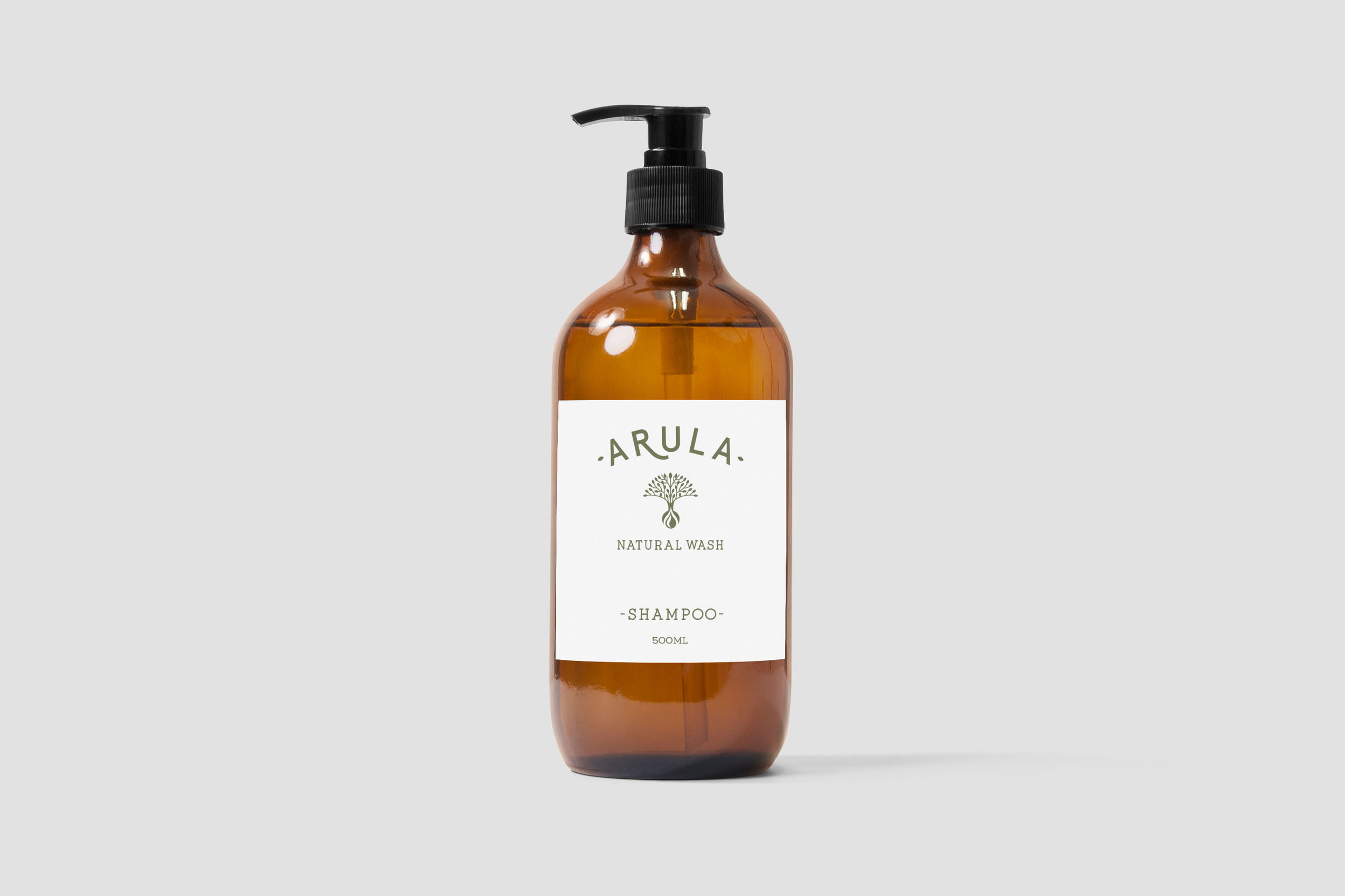 Packaging Design Company UK A Arula soap bottle in grey background