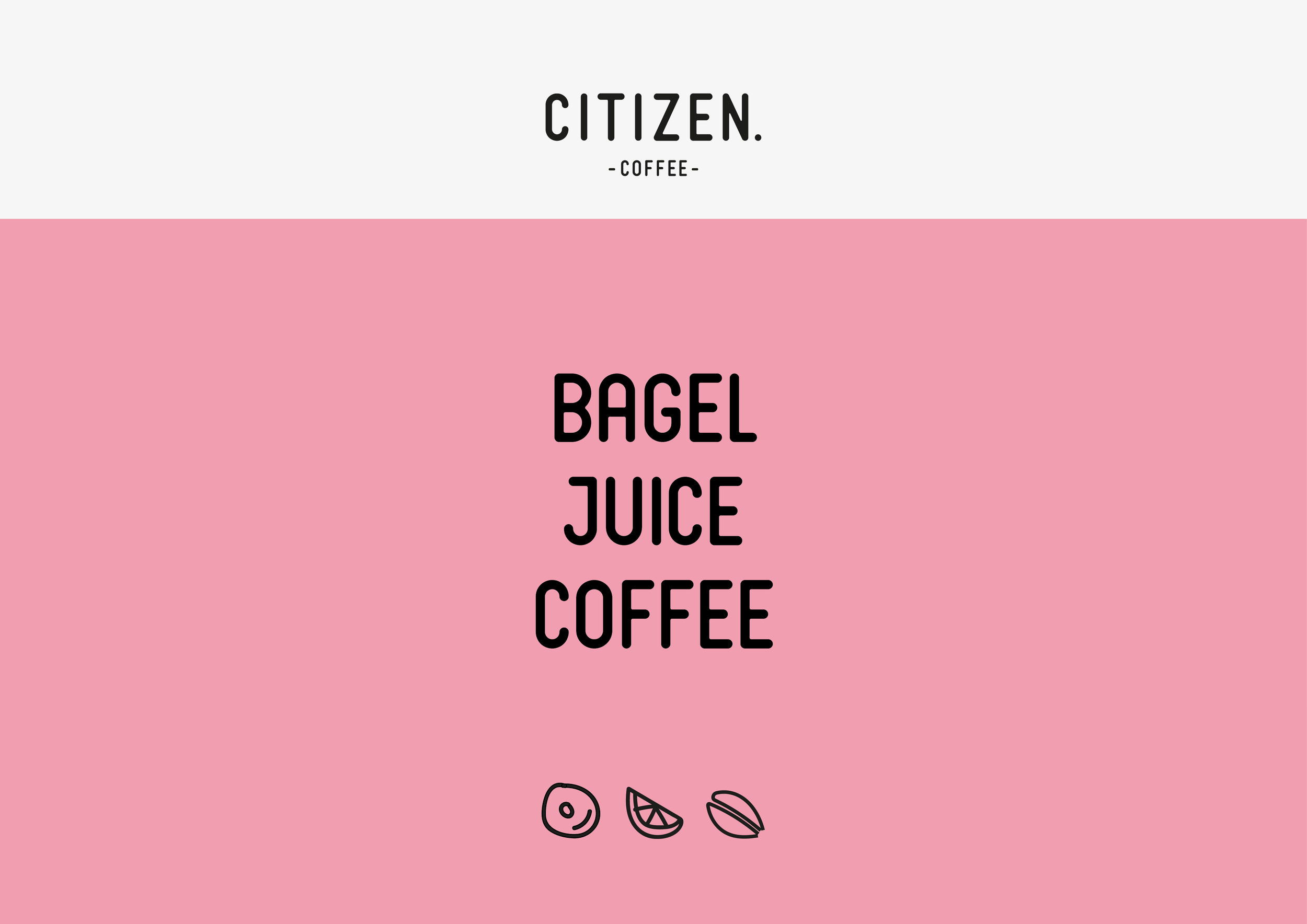 Freelance Branding Designer - Bagel Juice Coffee food vector icons