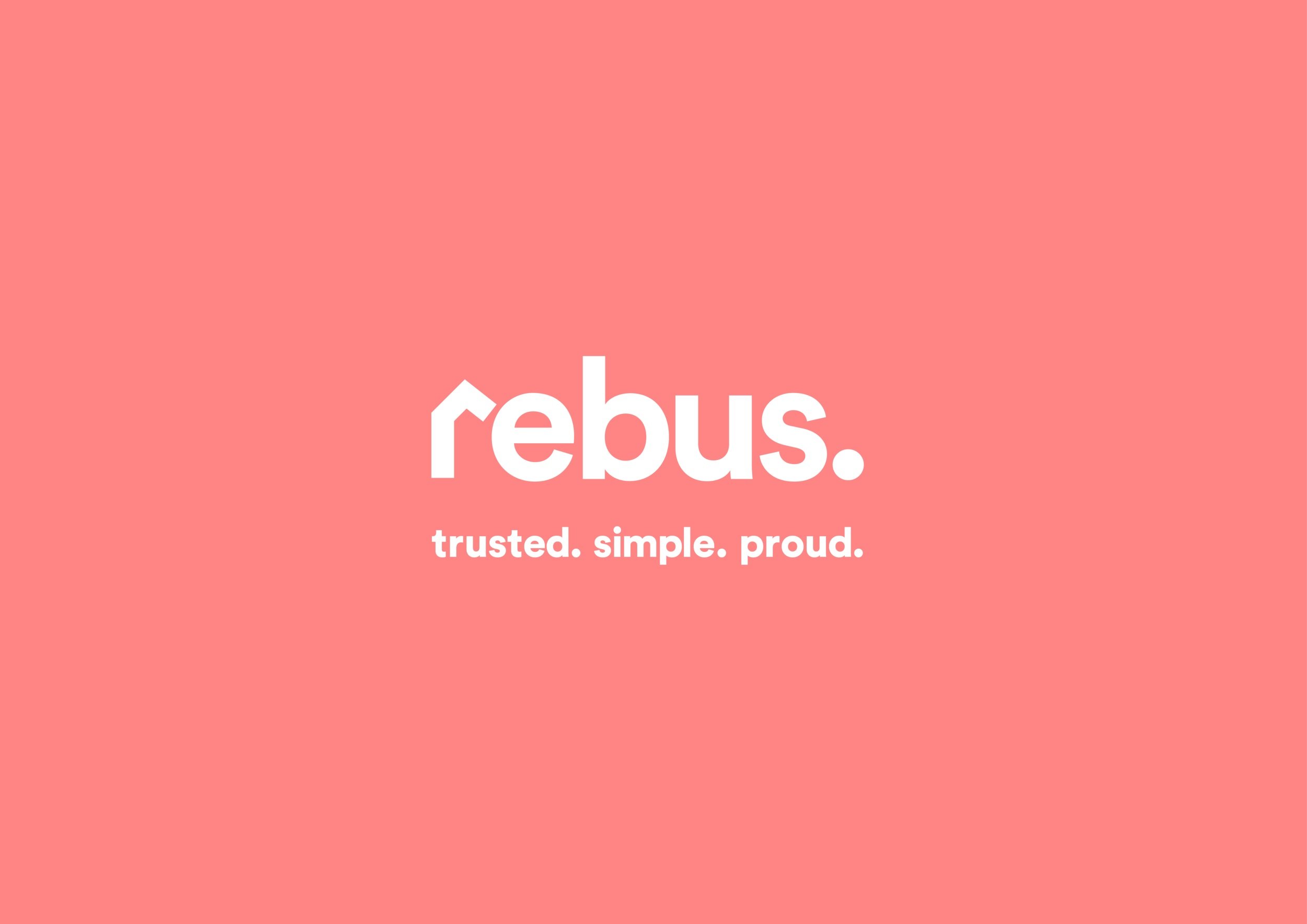 Freelance-graphic-designer-rebus company font logo in grapefruit colour background