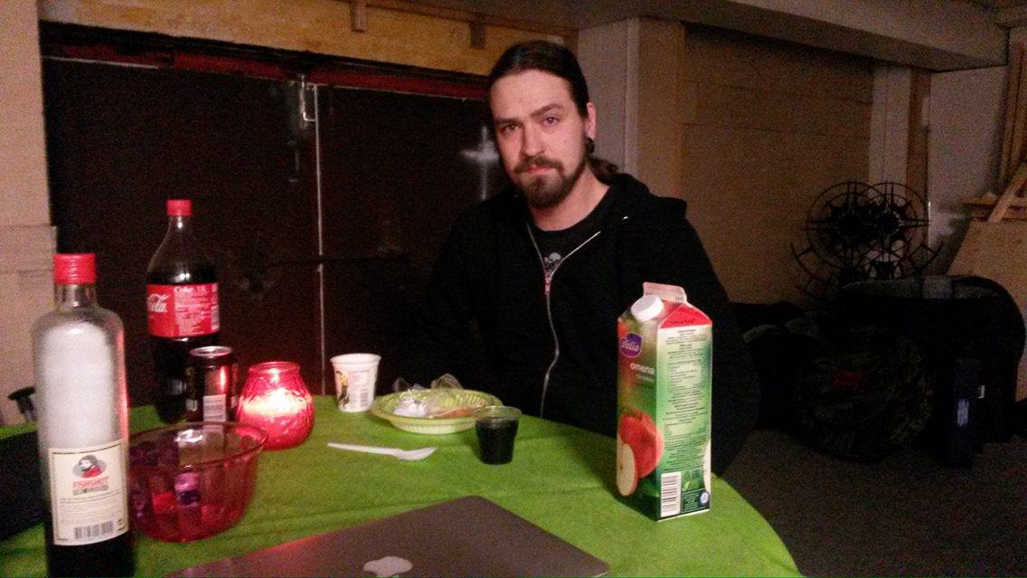 Mr- Producer #2 eating breakfast.