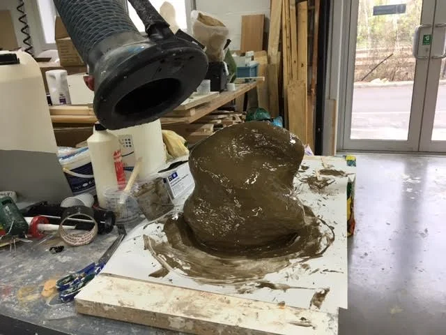 Cold casting in bronze