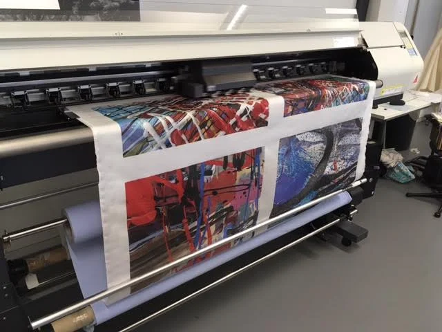 Digital printing on silk