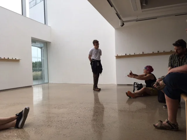 MA Fine art tutorial during the exhibition