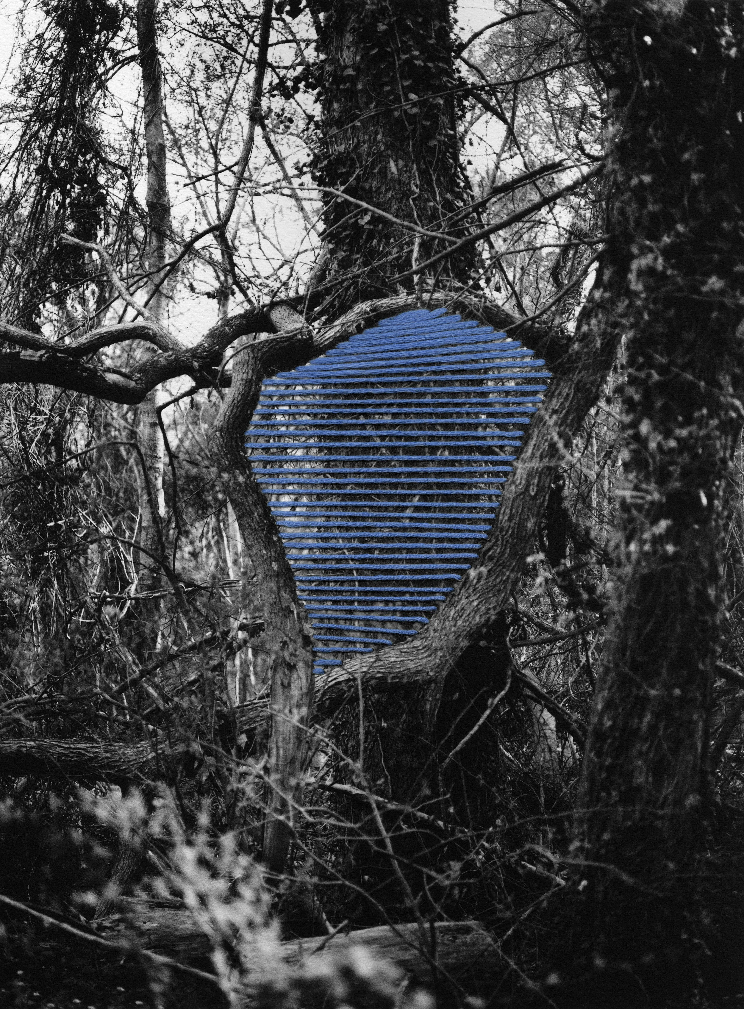 Artist book Inkjet print on fine art paper, thread 15" x 20" 2013