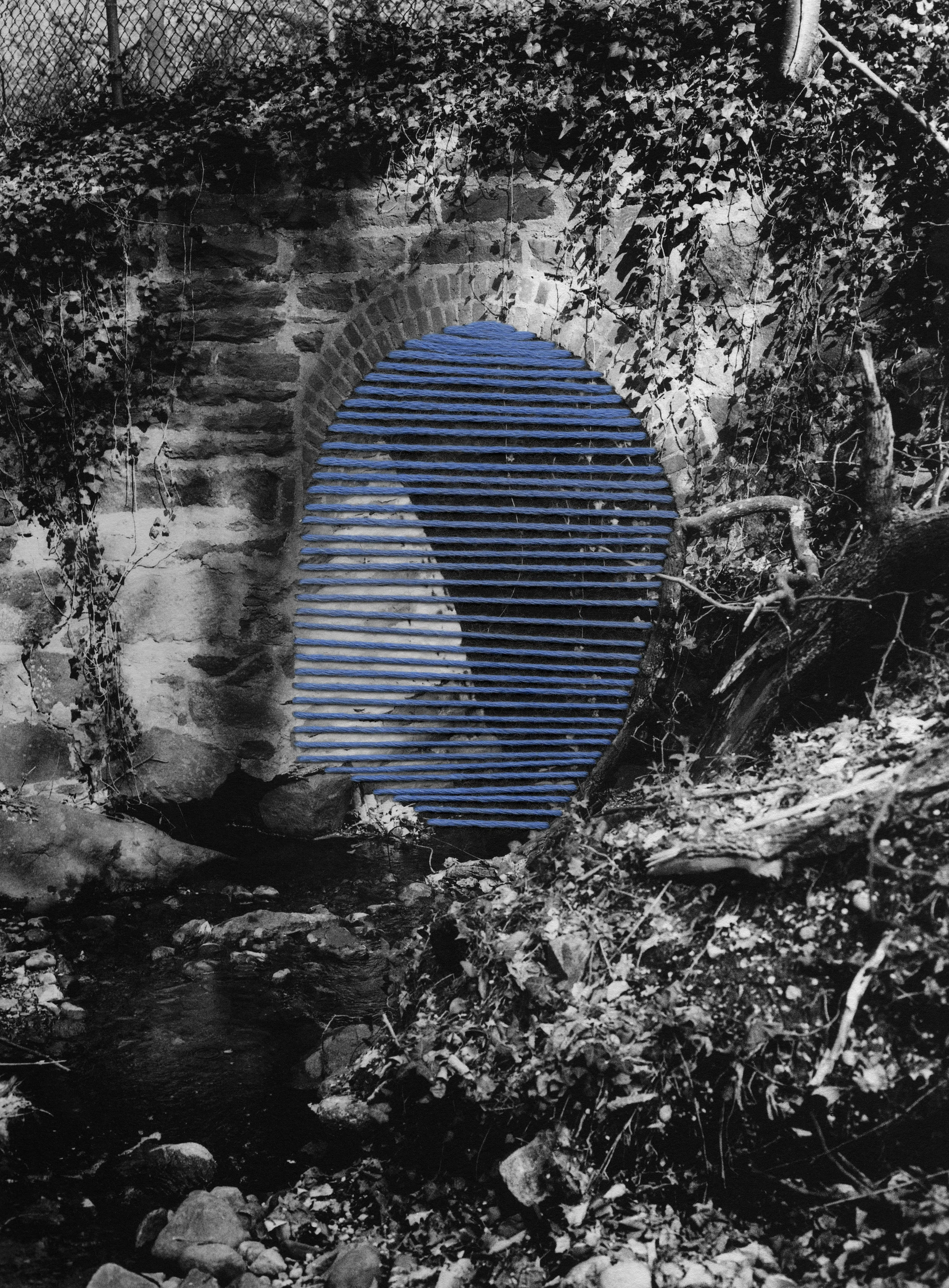 Artist book Inkjet print on fine art paper, thread 15" x 20" 2013
