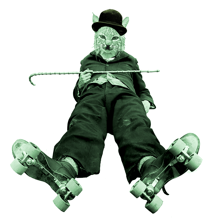 Bobcat as Charlie Chaplin