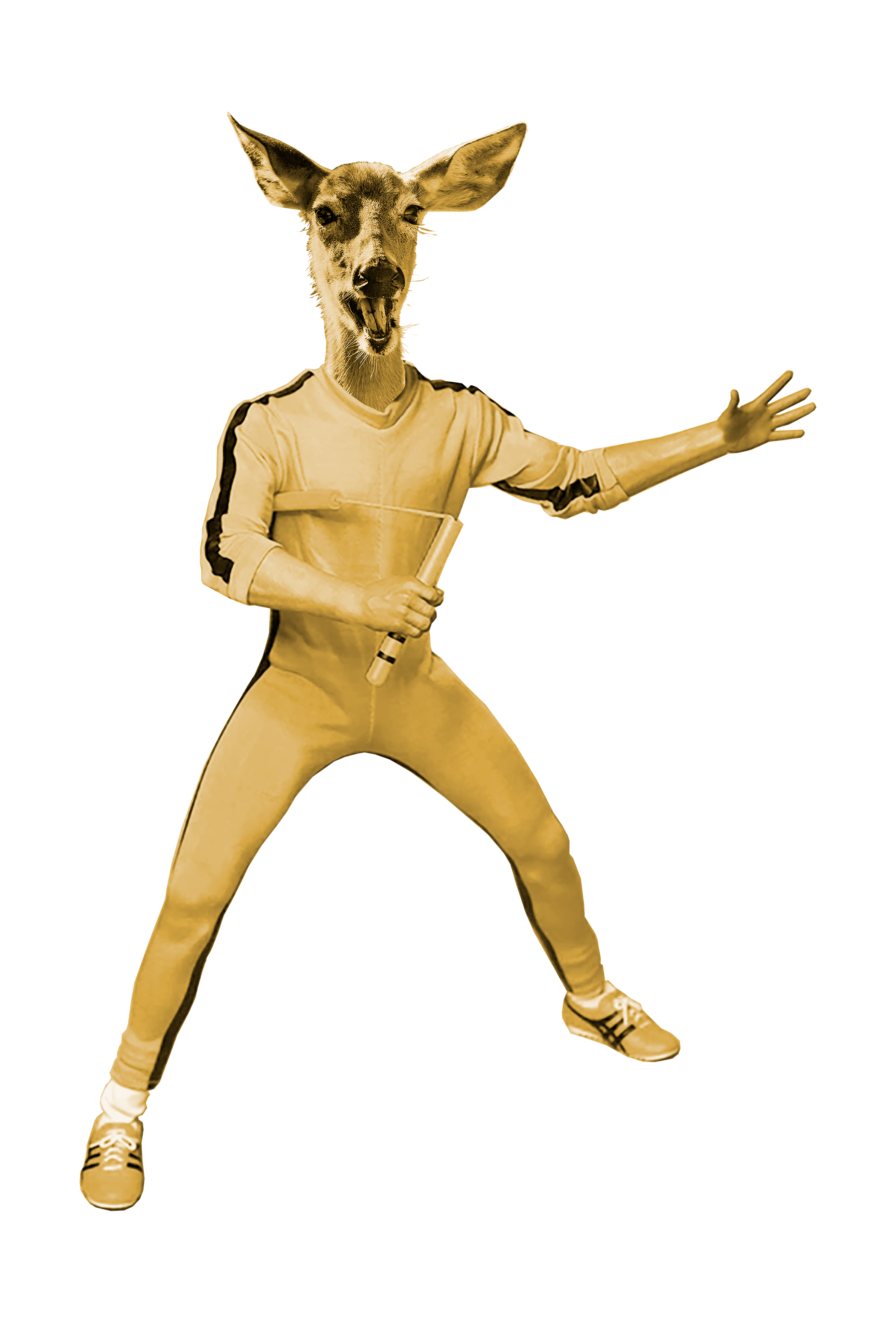 Mule Deer as Bruce Lee