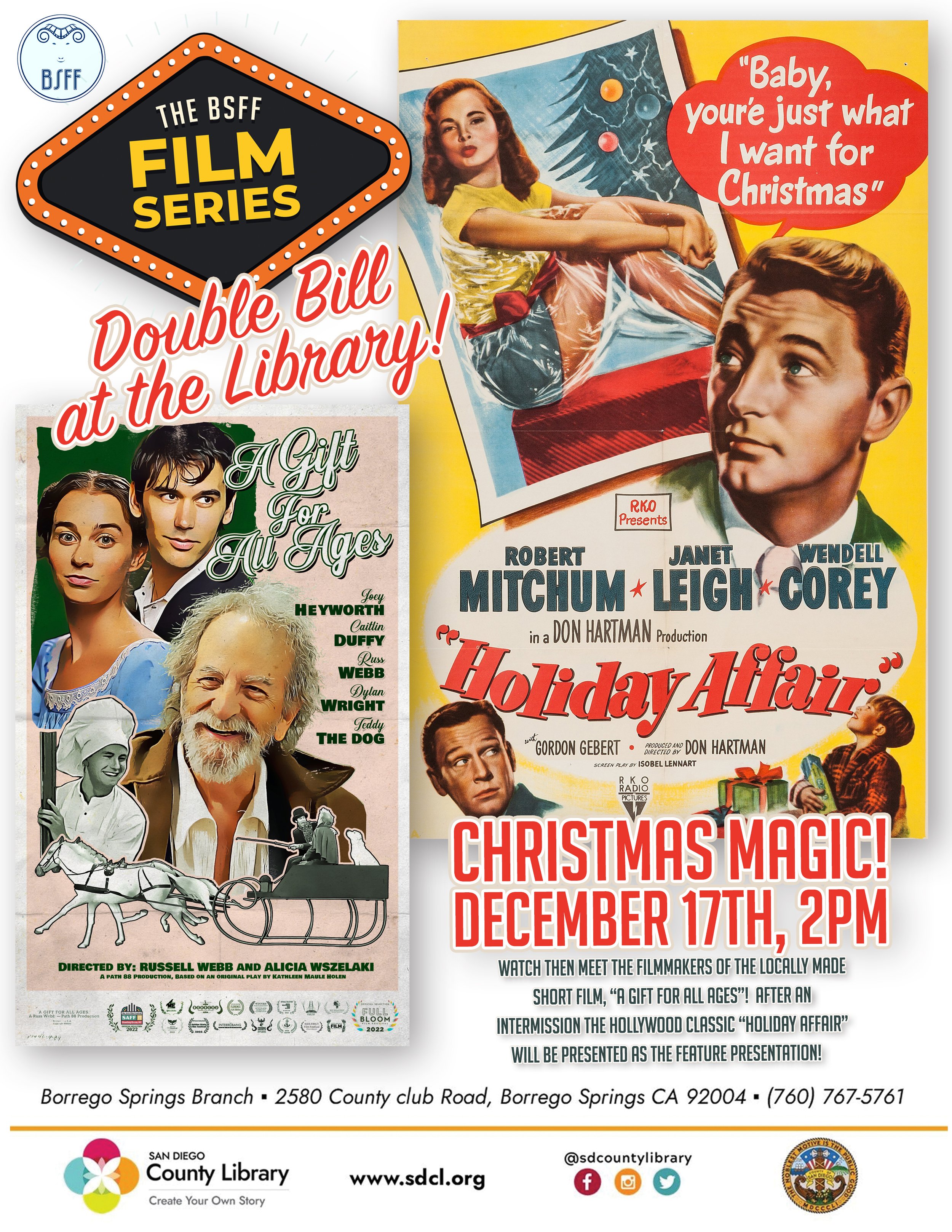 BSFF Monthly Film Series Presents!