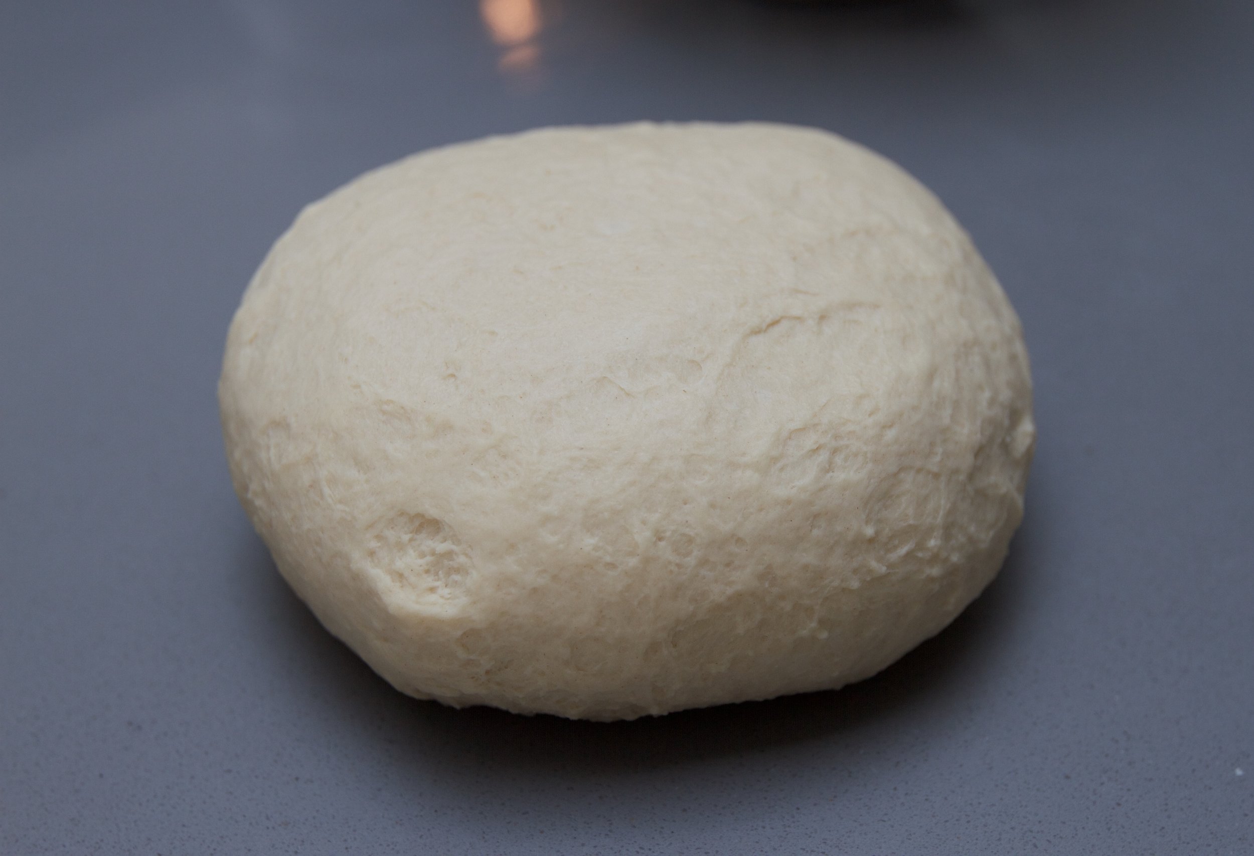 After kneading the dough for 10 minutes