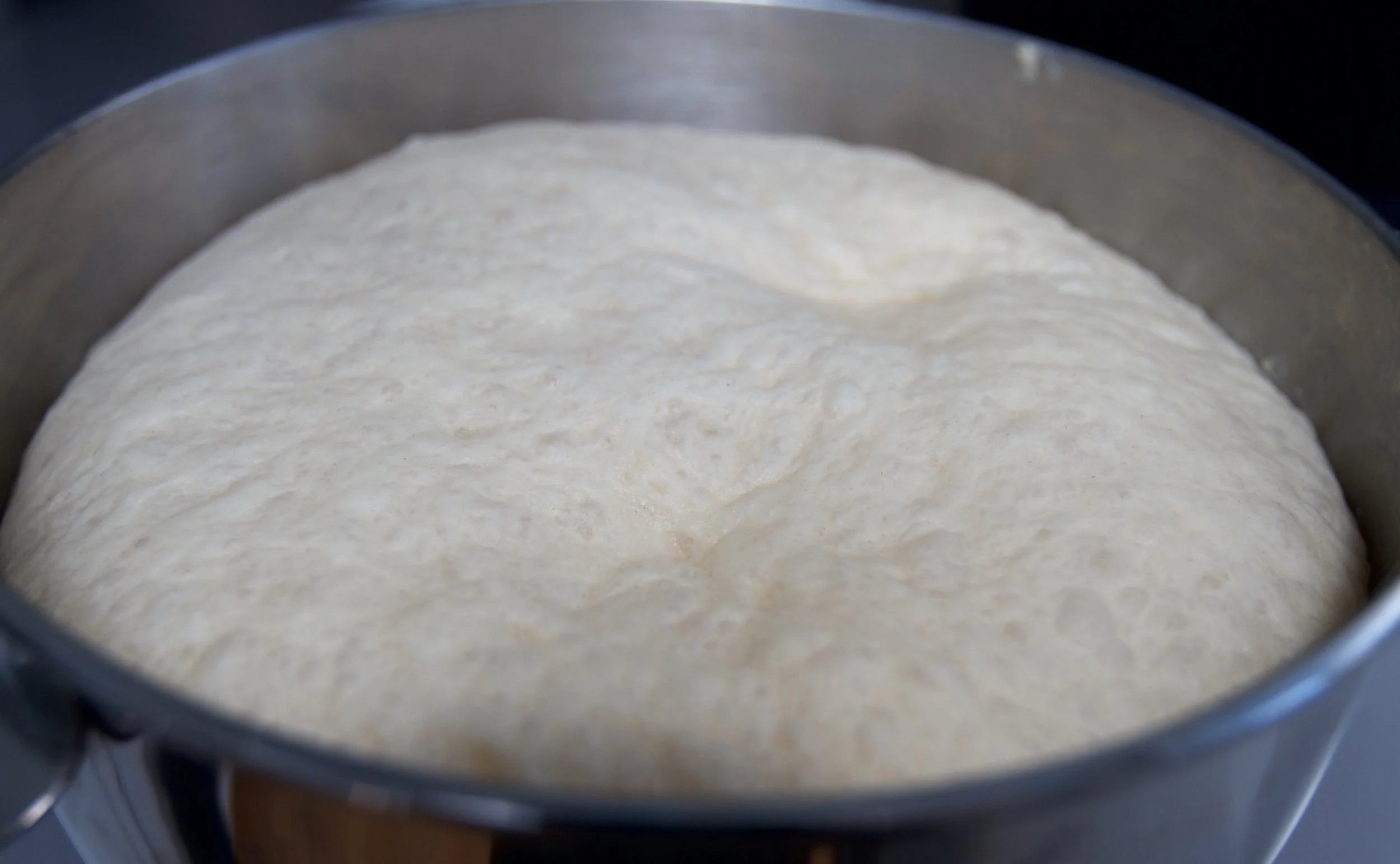 The dough after it's first rise