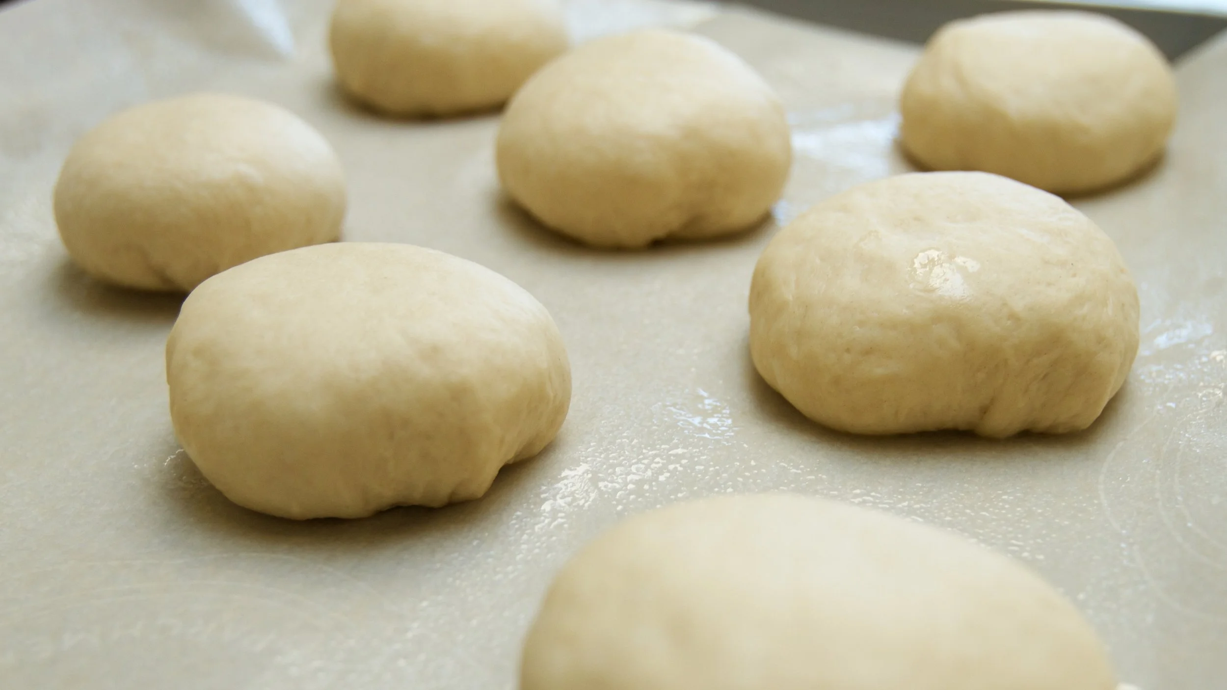 Making 8 round circles with your dough