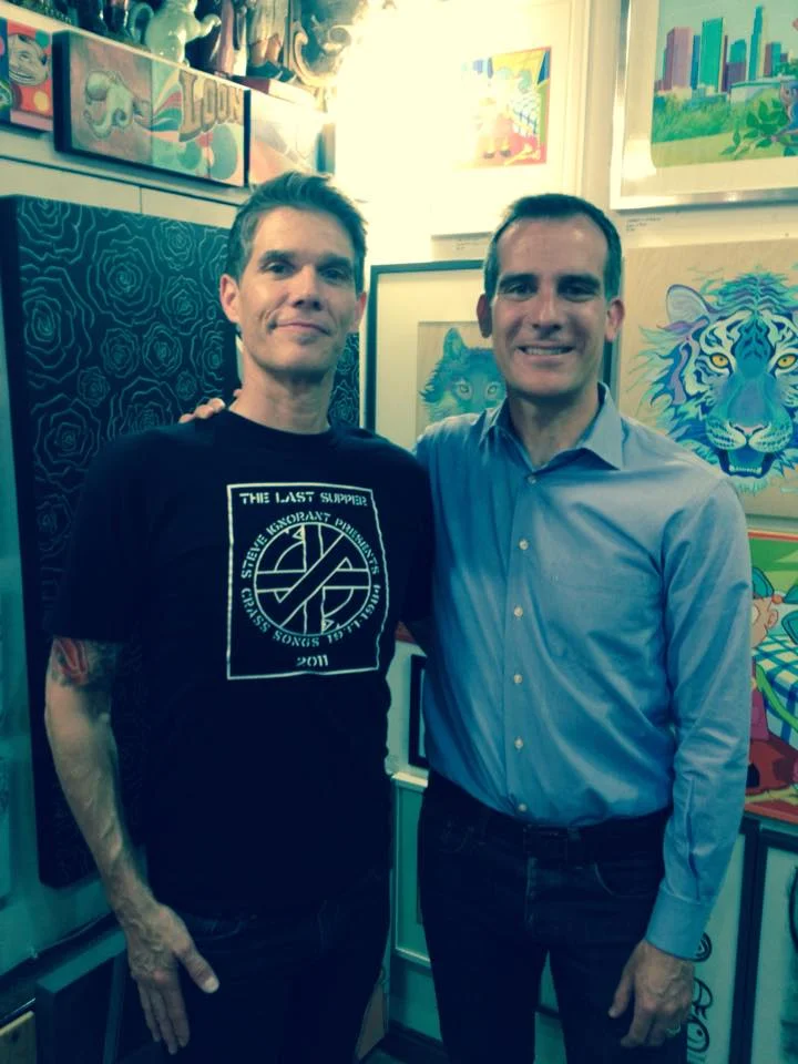 LA Mayor Garcetti Visits Dove Biscuit Studio!