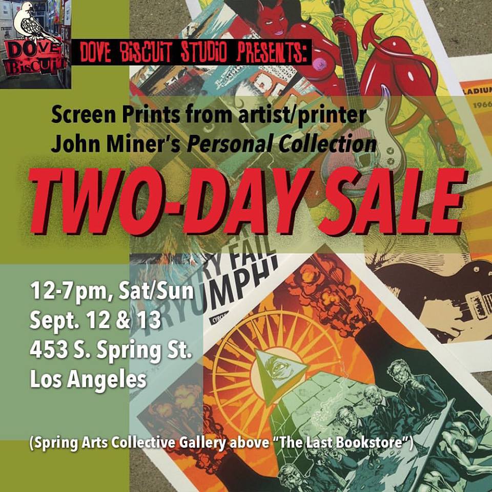 TWO DAY SCREEN PRINT POSTER ART SALE!!!