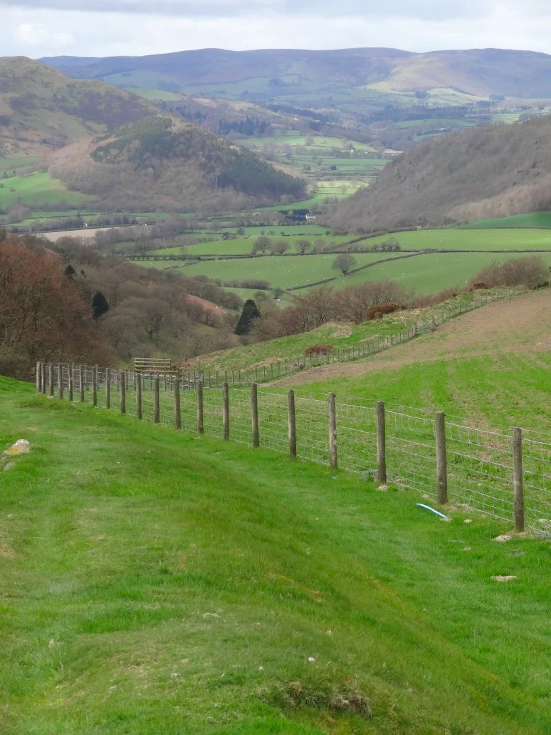 Kington to Knighton Offas Dyke Club Run 25th October-  map and elevation