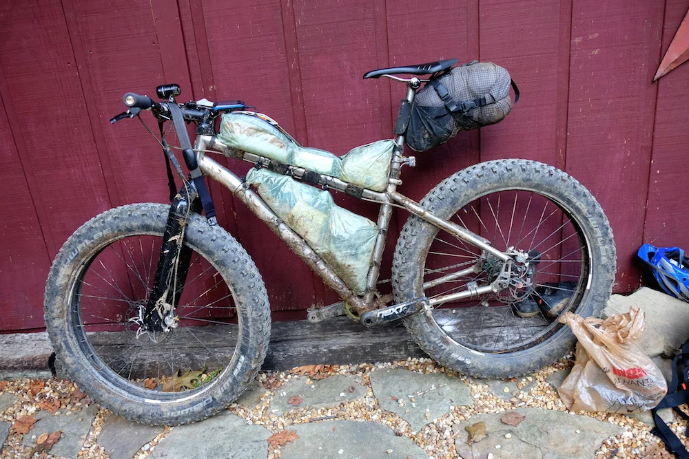Scott Sidener's bike (singlespeed, fatbike, yo-yo finisher)