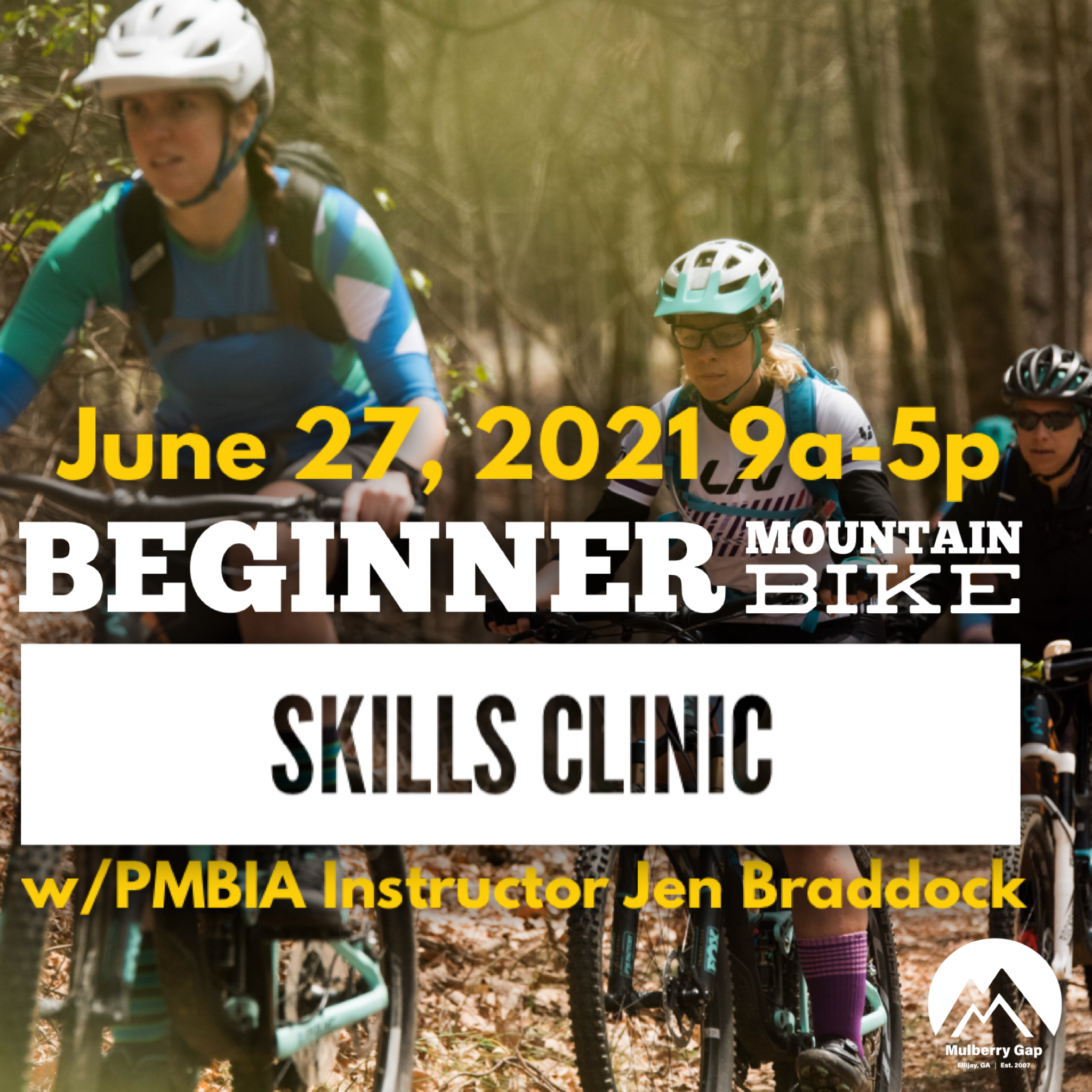 One-Day Beginner Mountain Bike Clinic (June 27, 2021) 