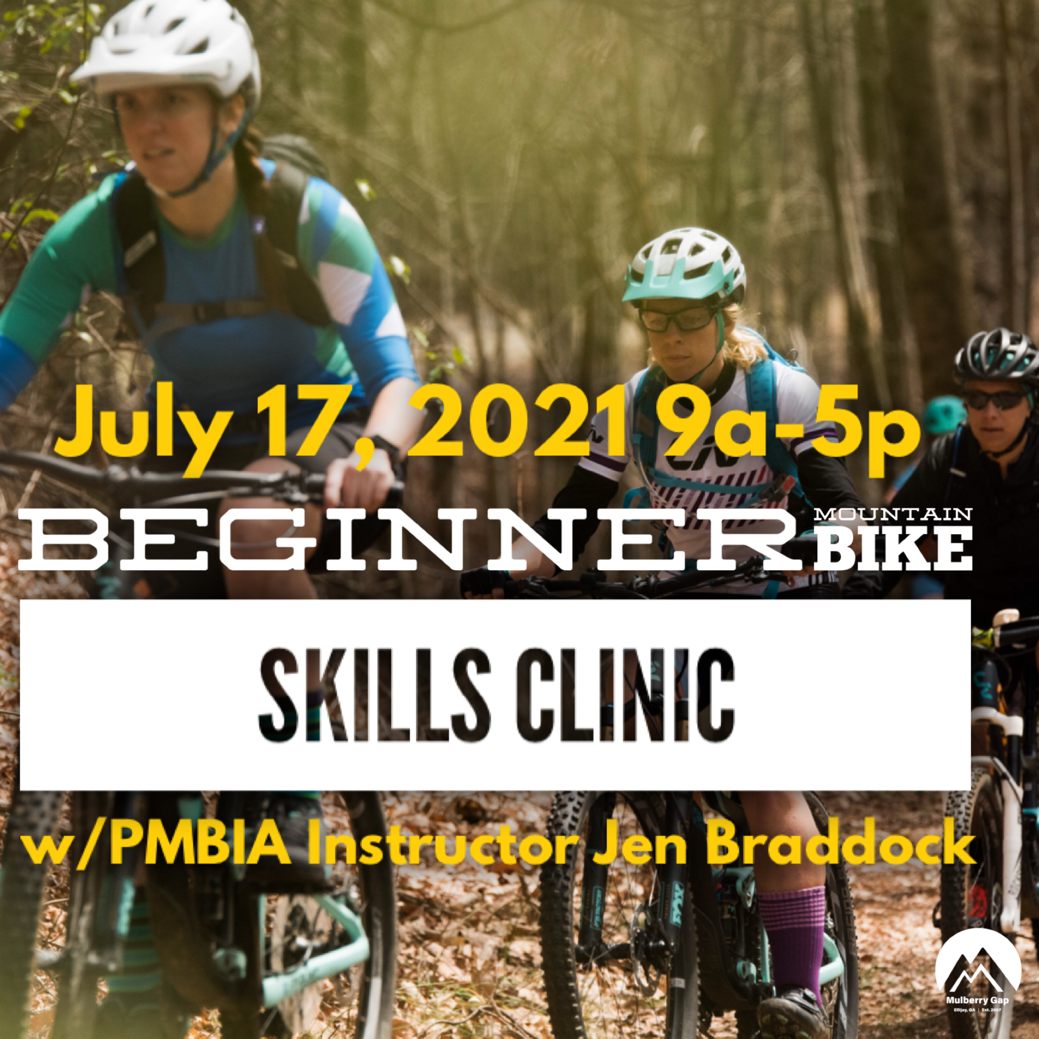 One-Day Beginner Mountain Bike Clinic (July 17, 2021)  