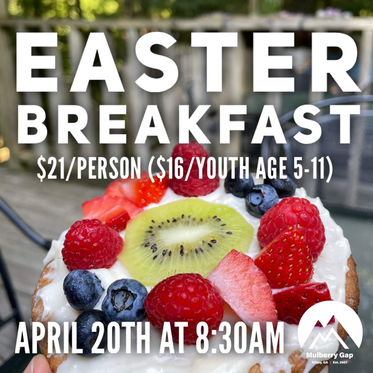 Easter Breakfast - April 20, 2025 *CANCELLED*