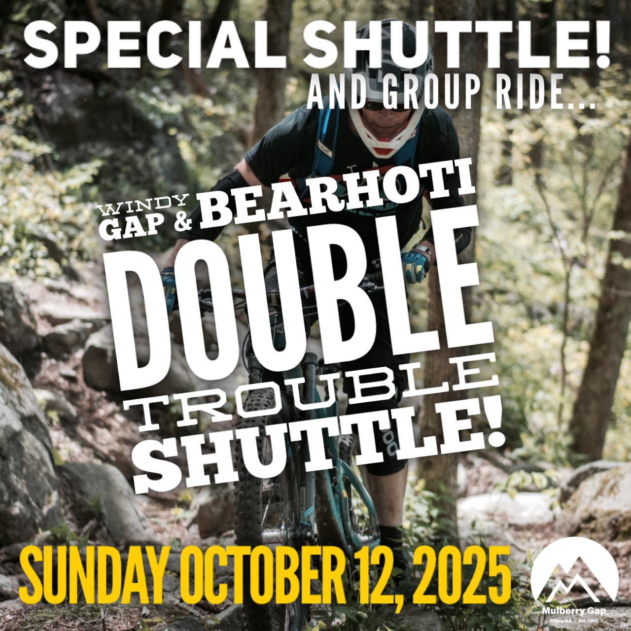 Special Shuttle Event: Windy Gap/Bearhoti Double Trouble (October 12, 2025)
