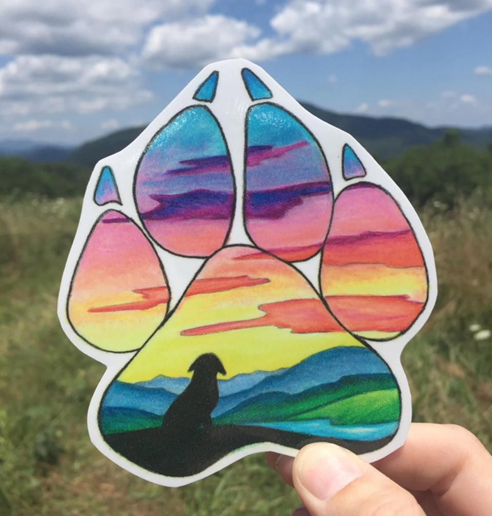 Dog Paw Sticker