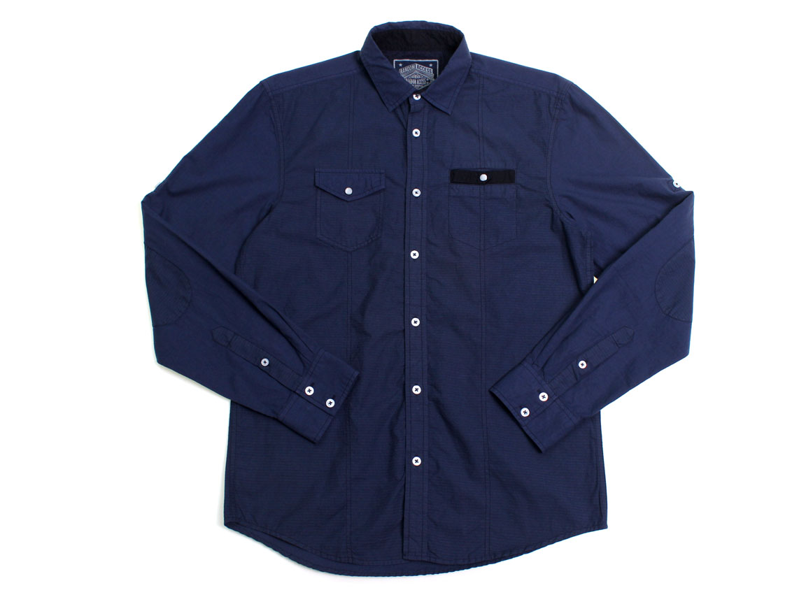 Turner LS Button Up - Navy