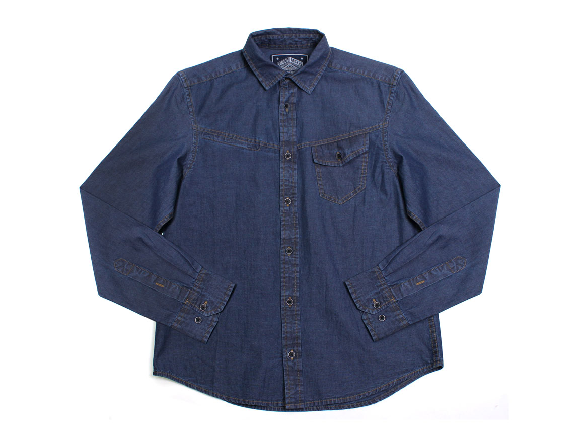 Carroll LS Button Up - Navy