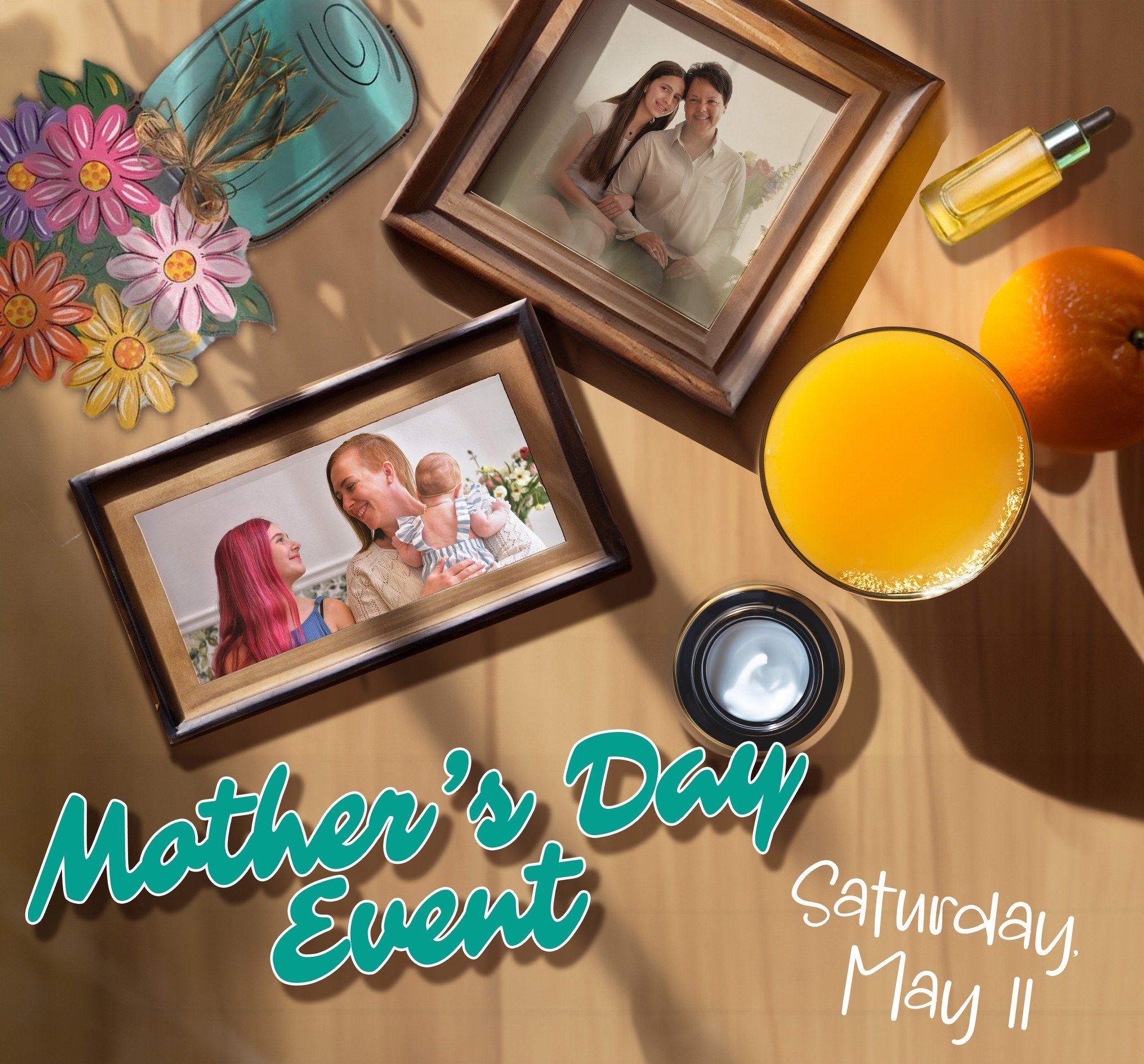 Treat your mama, your daughter, your bestie or yourself! Last week to guarantee your spot for our Mother's Day pampering on Saturday May 11. Join myself along with Skin Sanctuary Boutique Spa,  Crafty Spirits, Magic Mama Trio and myself at the studio
