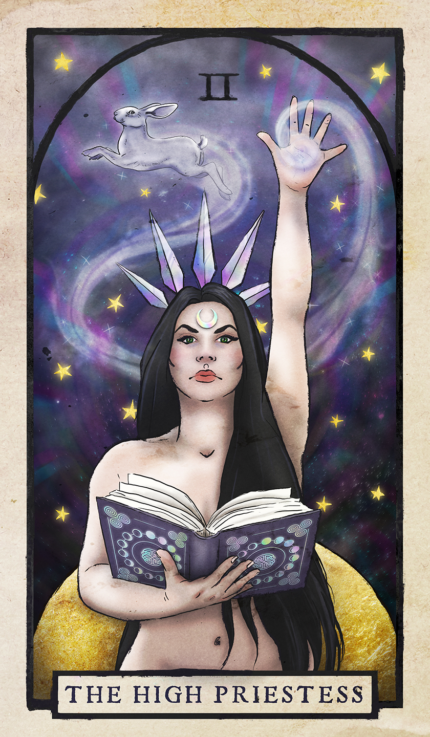 Du Lac and Fey Tarot Cards - The High Priestess