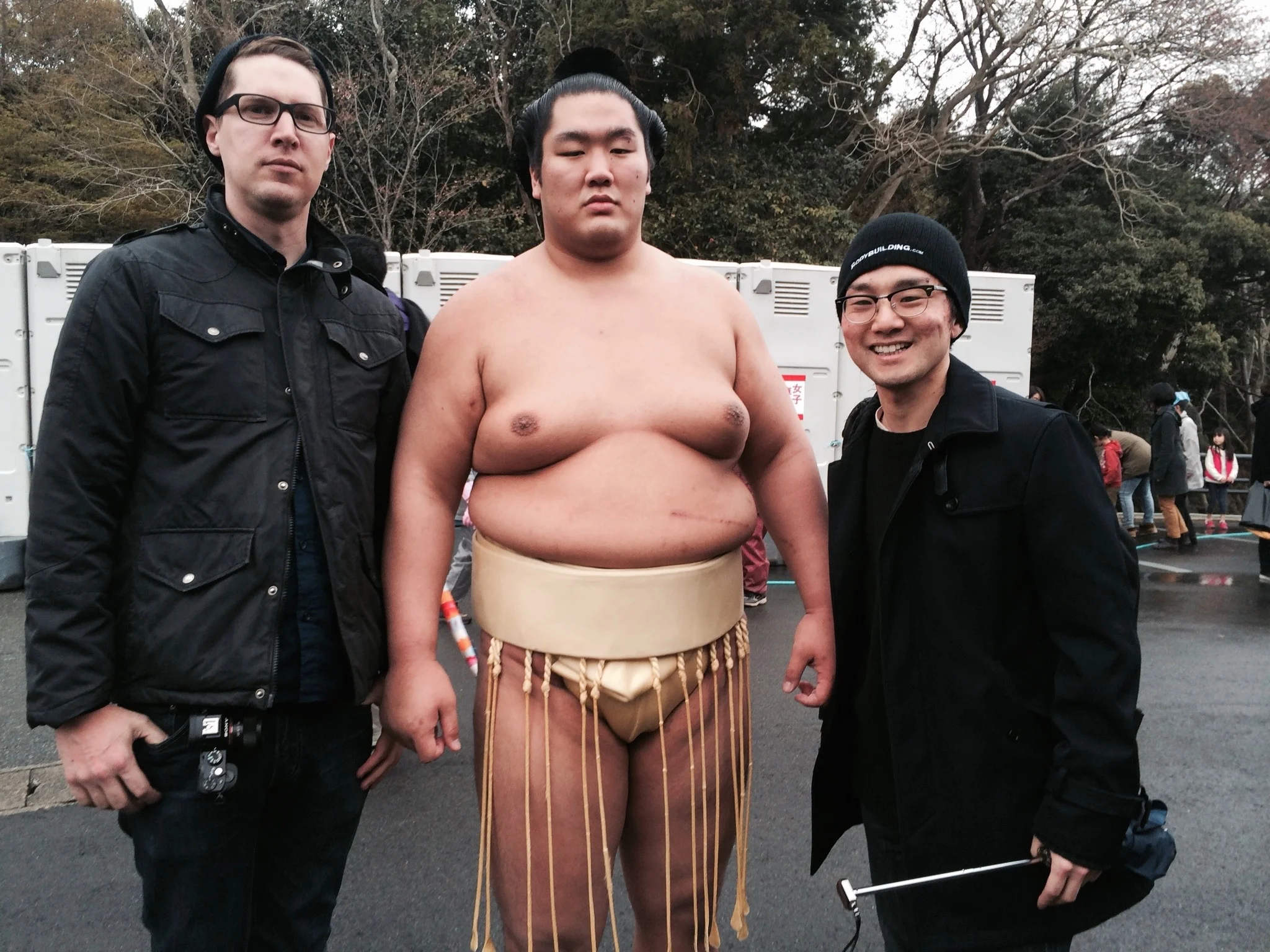 Me, Ueno san & a Sumo Wrestler