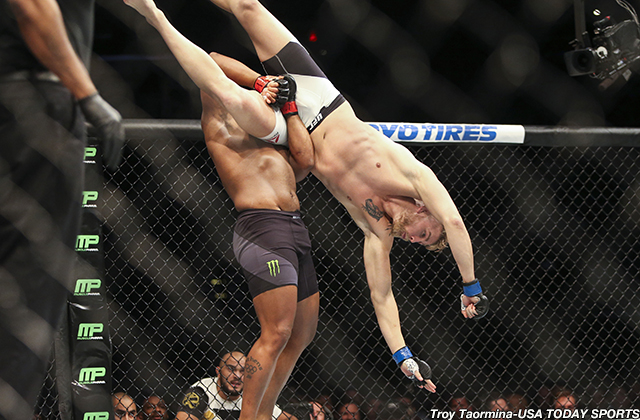 Daniel Cormier flips 6'4'' Alexander Gustafsson.