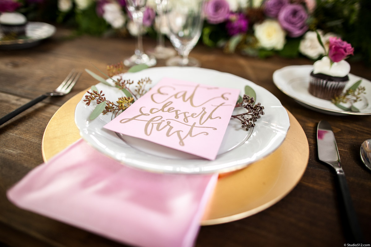 table settings at the show