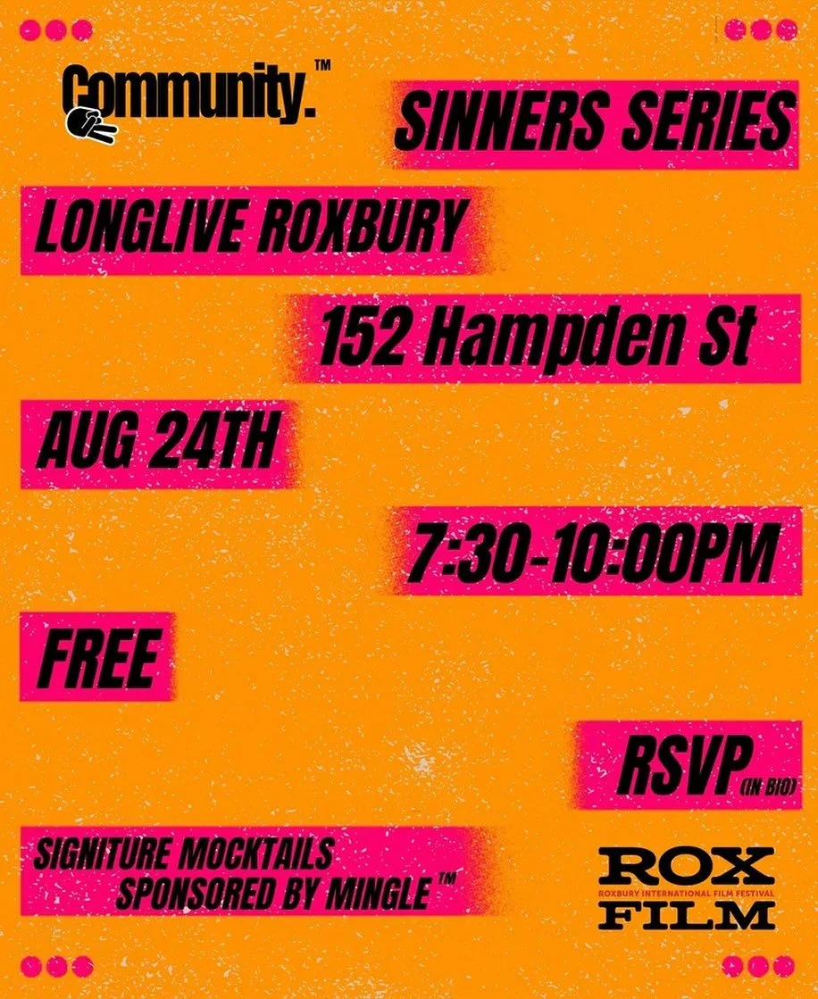 TOMORROW 8/24: SINNERS SCREENING

#RoxFilm is co-presenting, along with CommunityTM + NAAC Boston, an exclusive series of free SINNERS screenings &mdash; part of the intimate summer film series, Community&trade; Presents. Tap in for vibes, visuals, a