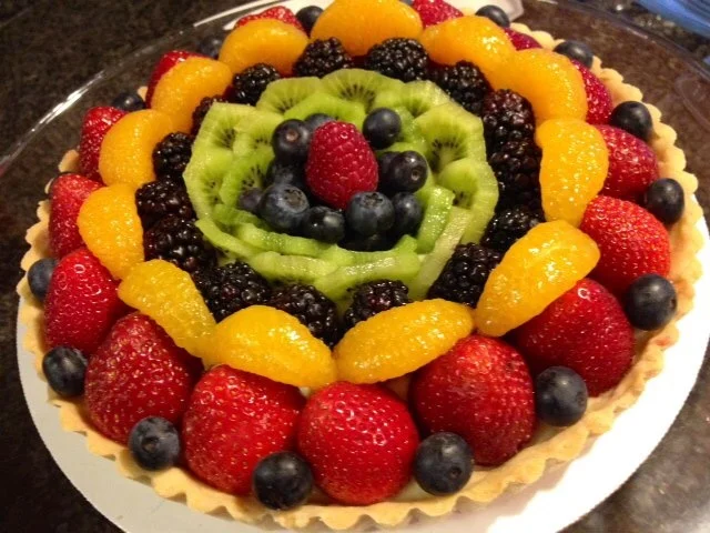 Summer fruit tart